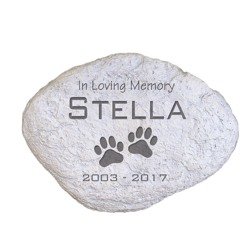 GiftsForYouNow Engraved in Loving Memory Pet Memorial Garden Stone, 11.5 Inch, Pet Loss Gift, Dog Memorial, Temporary Grave Mark