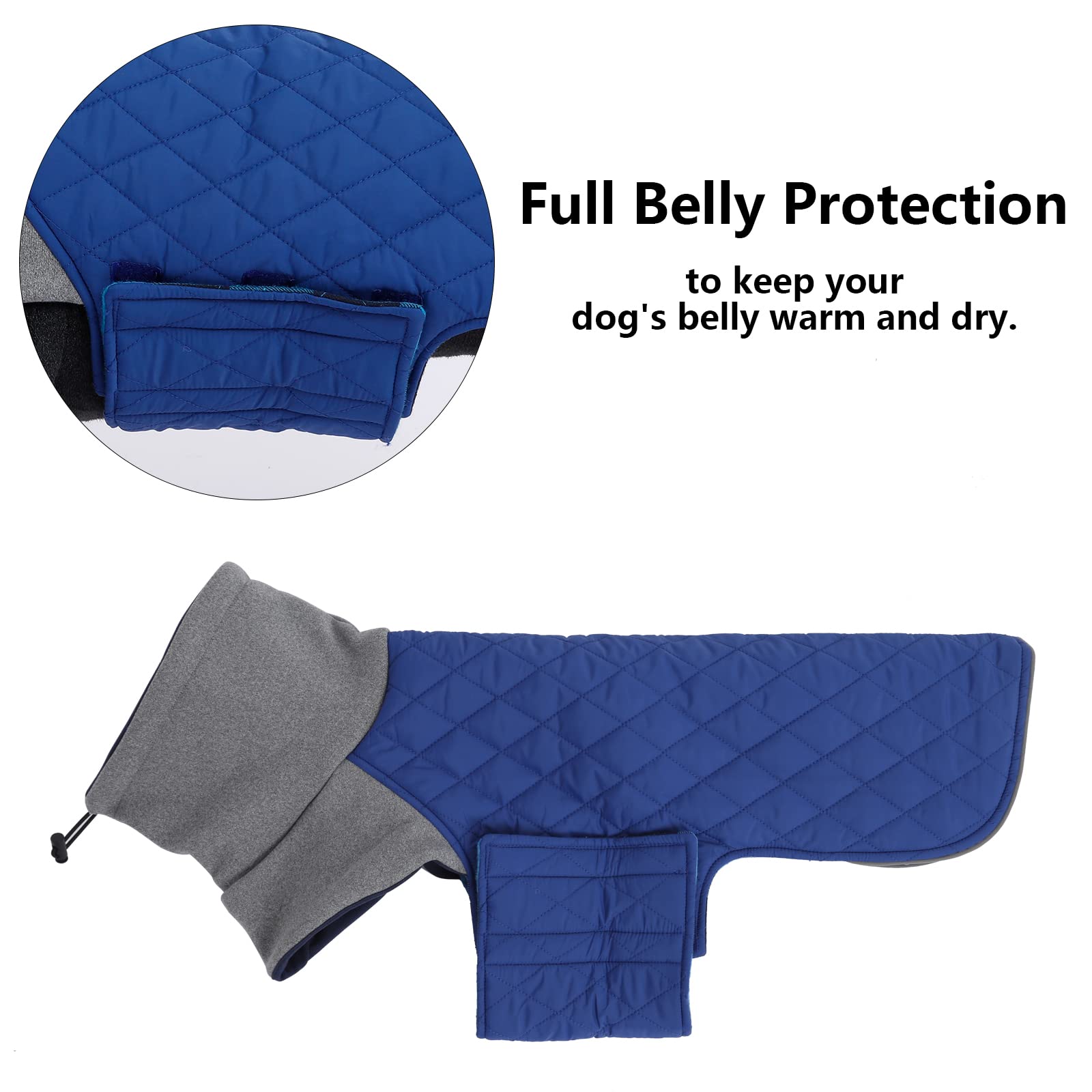 Geyecete Dachshund Coat,Dachshund Winter Coat,Warm Dachshund Coat Waterproof Windproof, High Neckine String Holes Miniature Dach