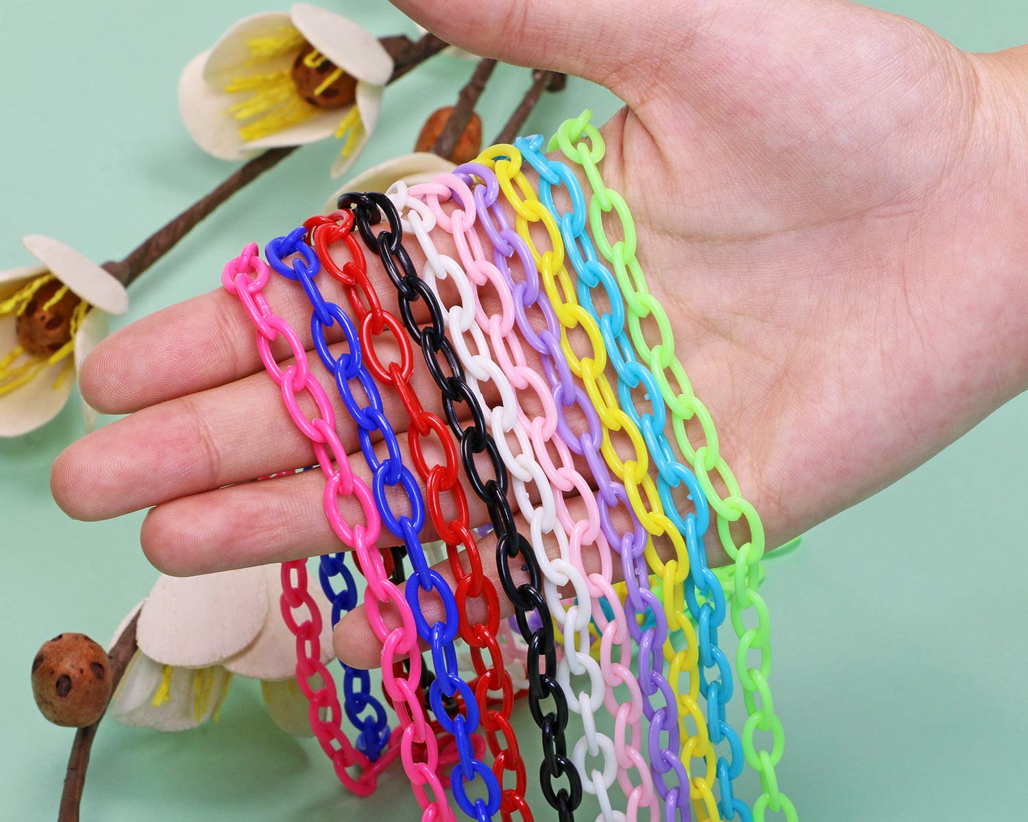 Onlykxy Plastic Chain, Bird Chain, Birds Toys For Cage