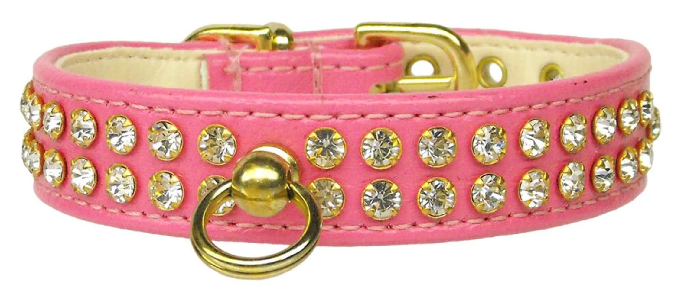 Dog, Puppy & Pet Collar, 72 Clear Crystal Jewelry Set Pink 18