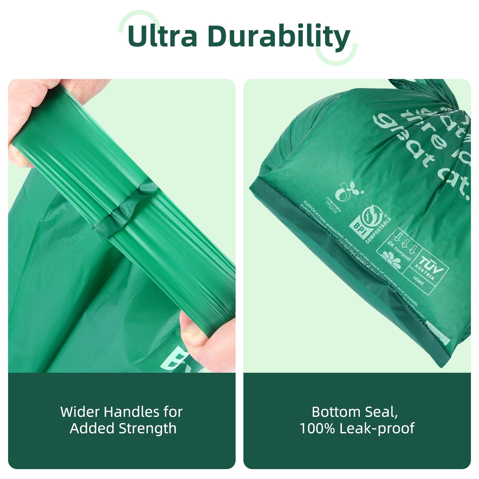 260 Count Cat Poop Bags With Handles, Disposable Litter Bags For Pet Poop, Extra-Thick Kitty Waste Bags Easy Tie Leak-Proof Stre