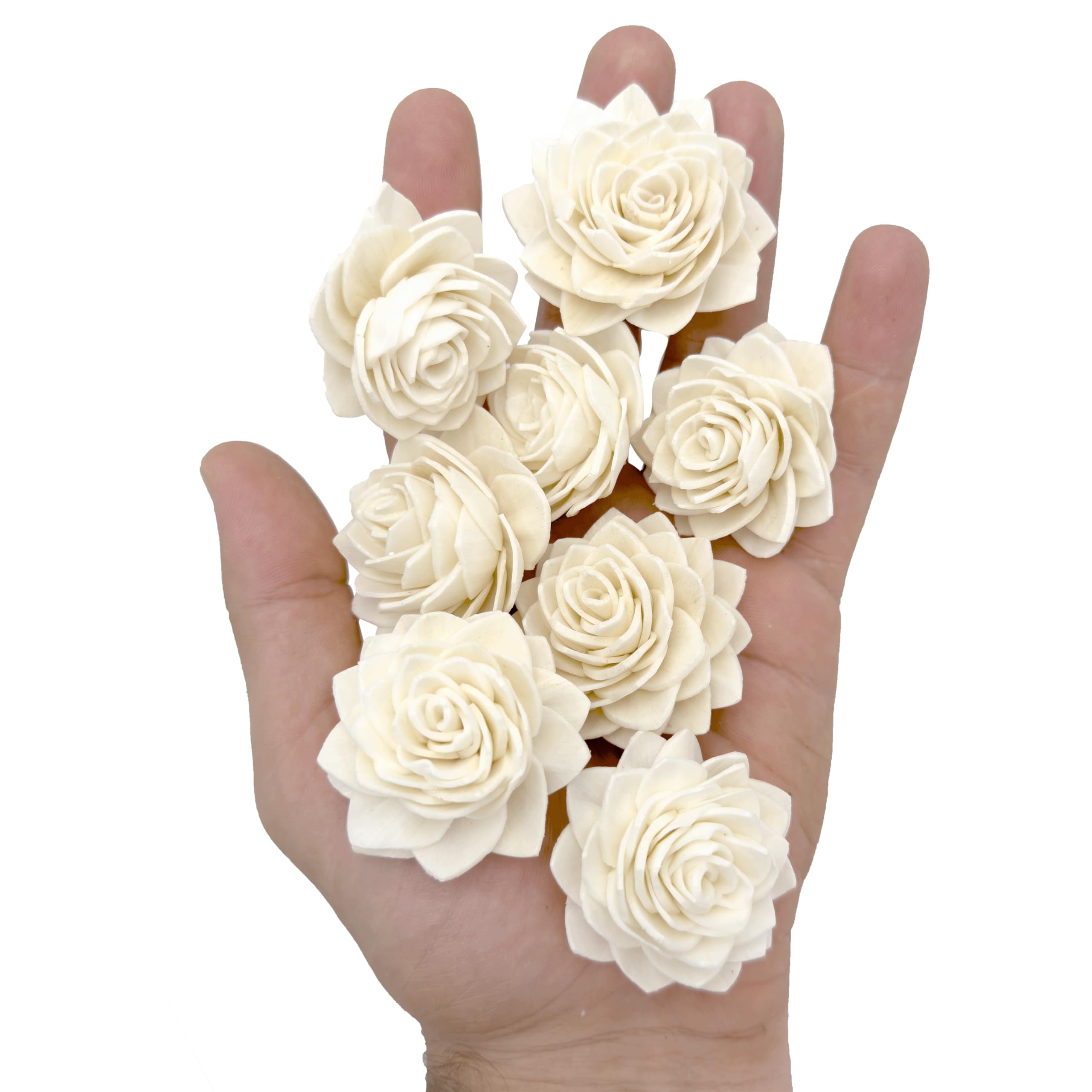 Mandarin Bird Toys By M&M 5182 Pk8 Mini Sola Shred Lotus - Handmade Lightweight Wood Bird Foot Toys, Easy To Shred, Superb Parts