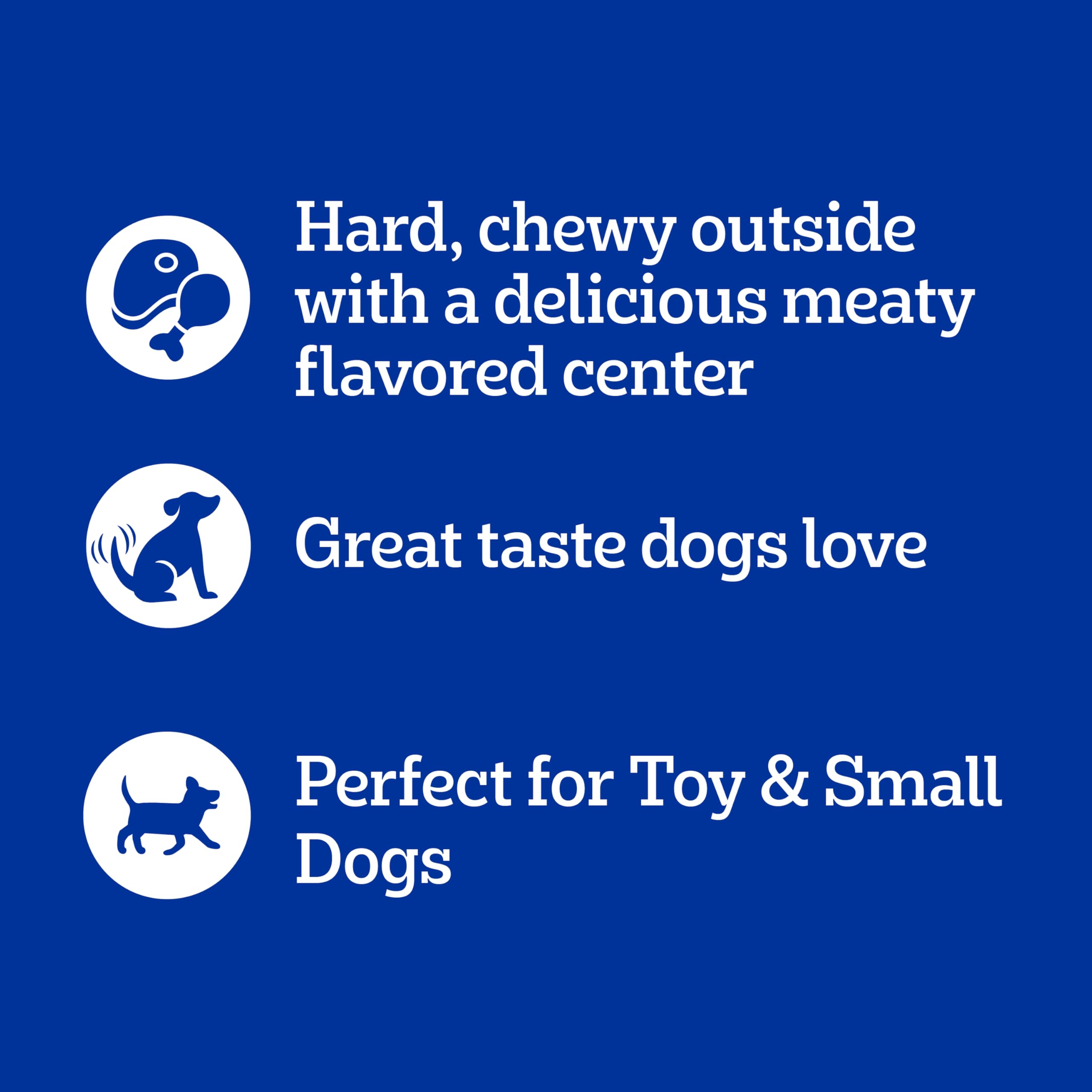 PEDIGREE MINI JUMBONE Small Dog Treats Real Beef Flavor, 21 oz. Pack (35 Treats)