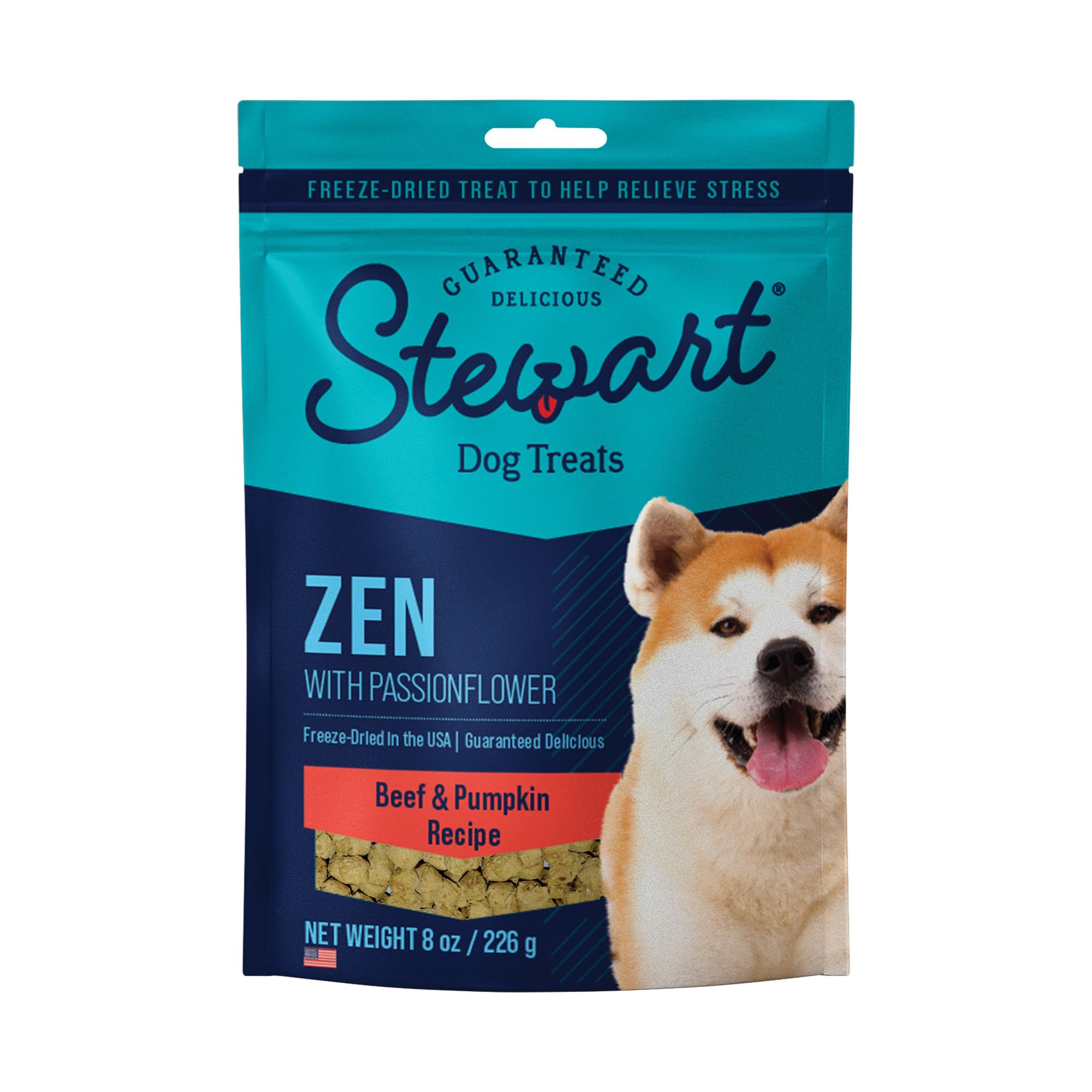Stewart Zen Freeze Dried Beef and Pumpkin Treats with Passionflower