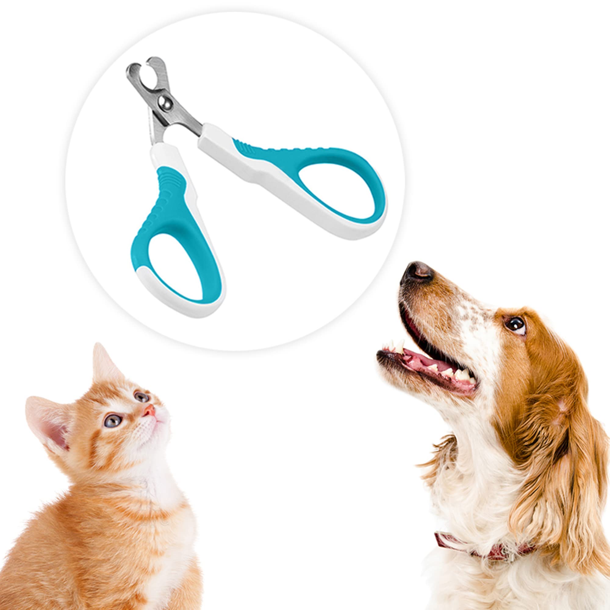 Sungrow Dog Nail Trimmer For Small And Medium Dogs, Cat Nail Claw Clipper, Non-Slip Handle, Professional Paw Grooming And Nail C
