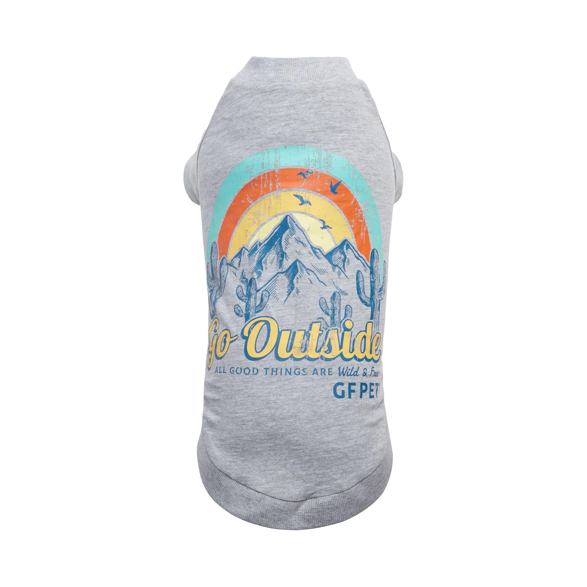 Gf Pet - Graphic Tee Dog T-Shirt (Heather Grey, Xx-Small)