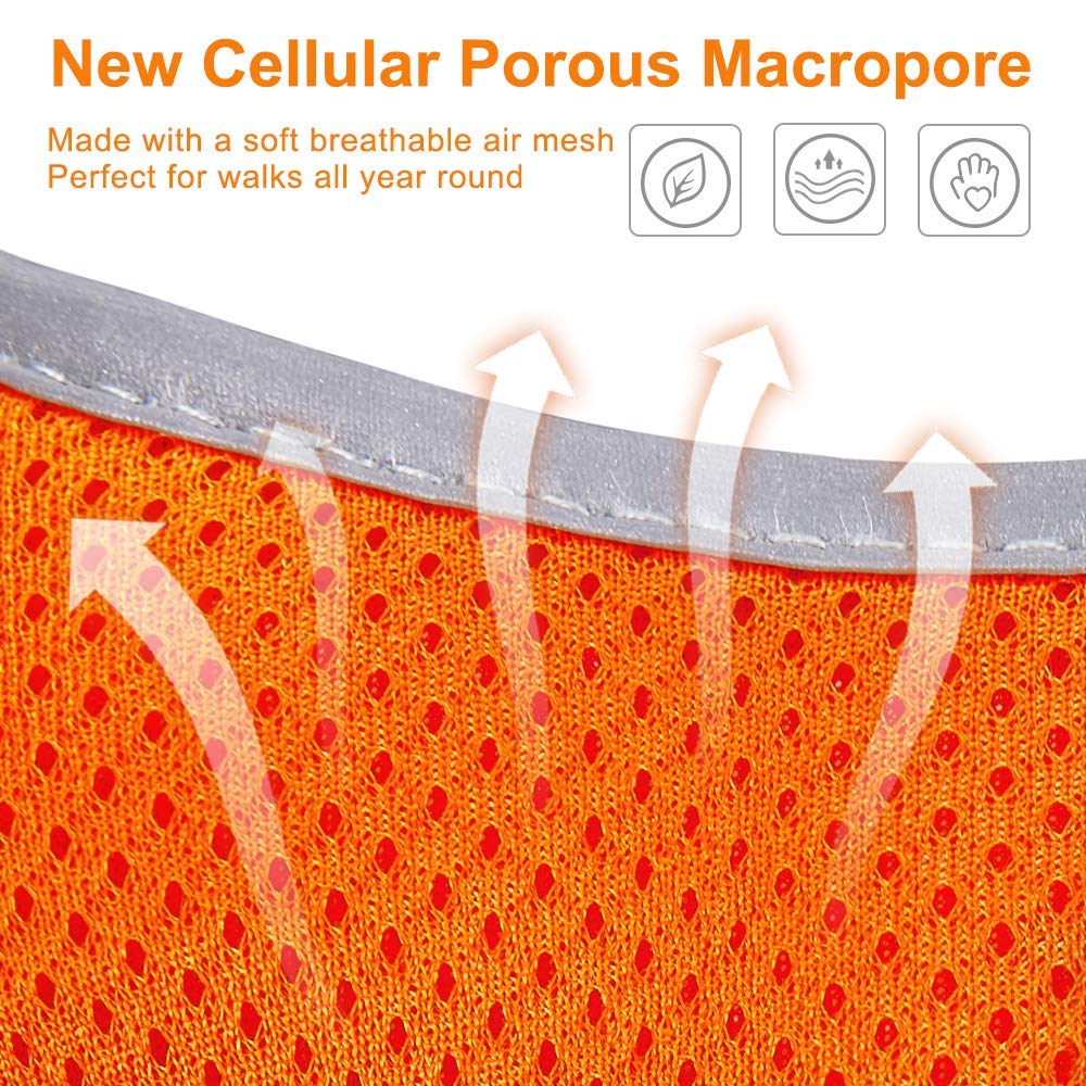 Puppy Harness And Leash Set - Dog Vest Harness For Small Dogs Medium Dogs- Adjustable Reflective Step In Harness For Dogs - Soft Mesh Comfort Fit No Pull No Choke (Xs, Orange)