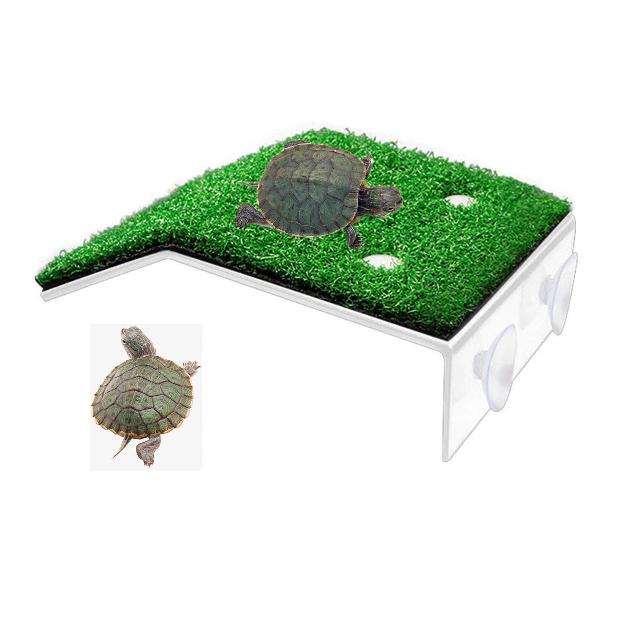Lawn Turtle Basking Platform, Turtle Resting Basking Platform, Tortoise Ramp Climbing Reptile Ladder Resting Terrace Aquarium Floating Décor For Frog Terrapin Amphibian Habitat Hideouts (Medium)