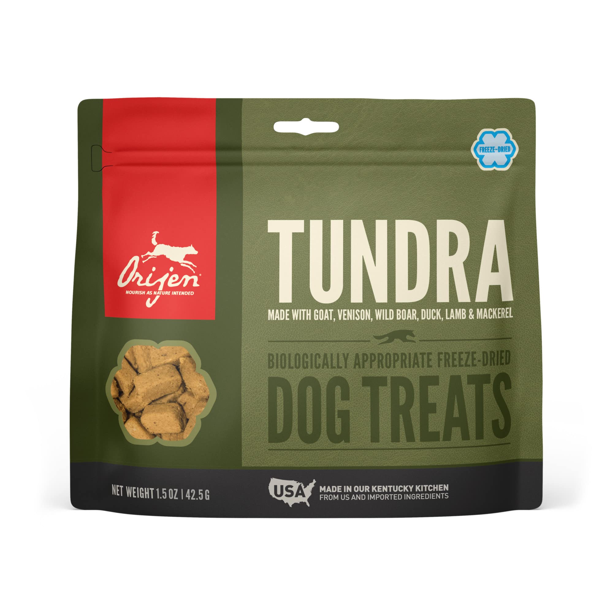 ORIJEN Freeze-Dried Dog Treats, Tundra, Biologically Appropriate  grain Free