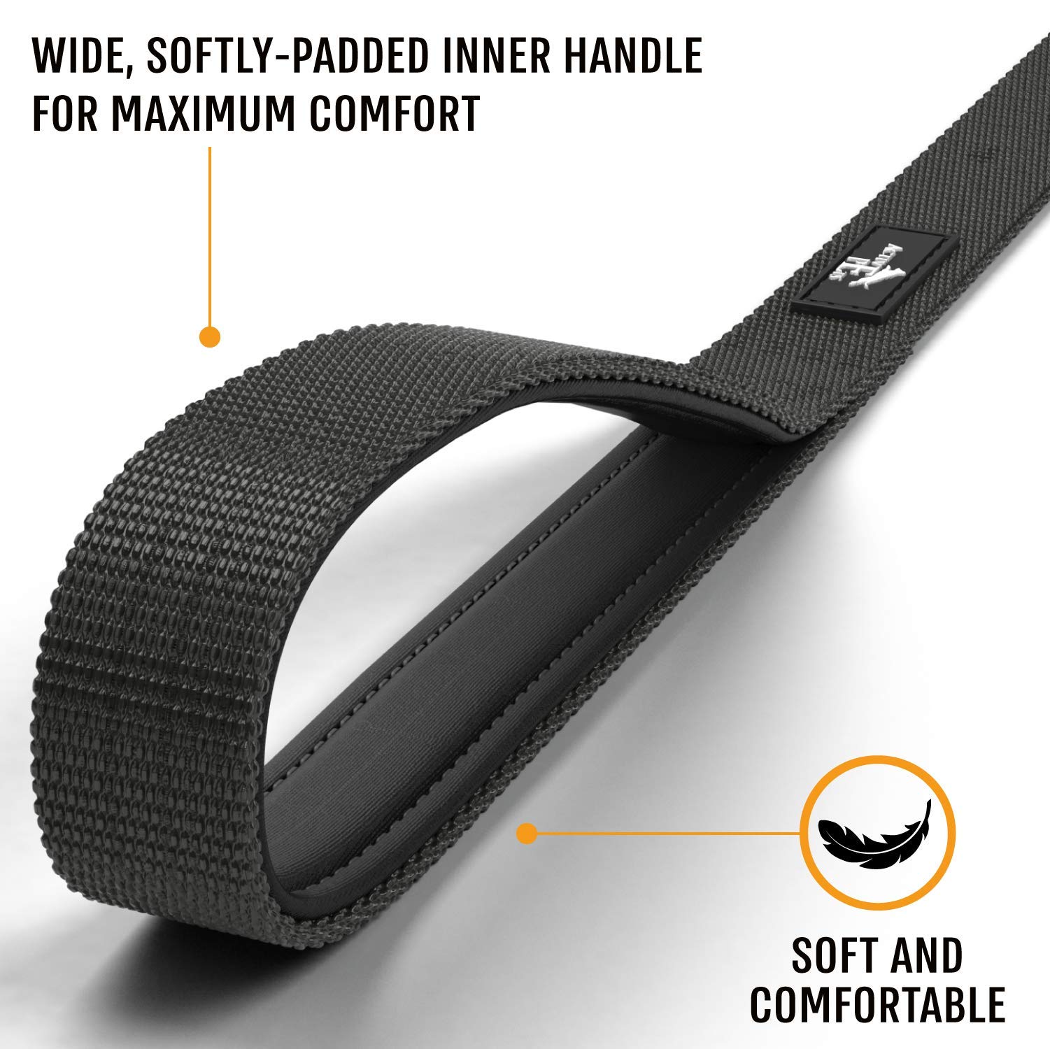 Active Pets Strong Dog Leash With Padded Handle, Durable Comfort Grip For Large & Medium Dogs, Up To 6Ft Adjustable Training Lead, 1 In X4 Ft, Black