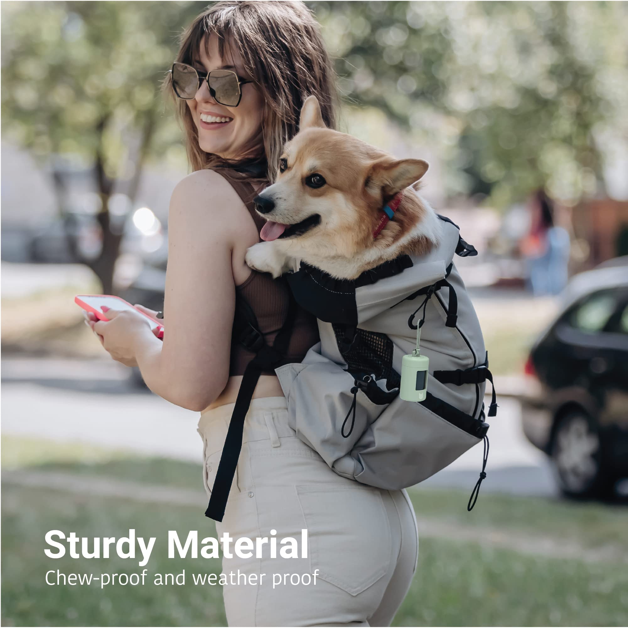 Svd.Pet Dog Poop Bag Dispenser, Retractable Waste Bag Dispenser, Lightweight Poop Bag Holder, Stretchy Strap Fits Any Dog Leash,