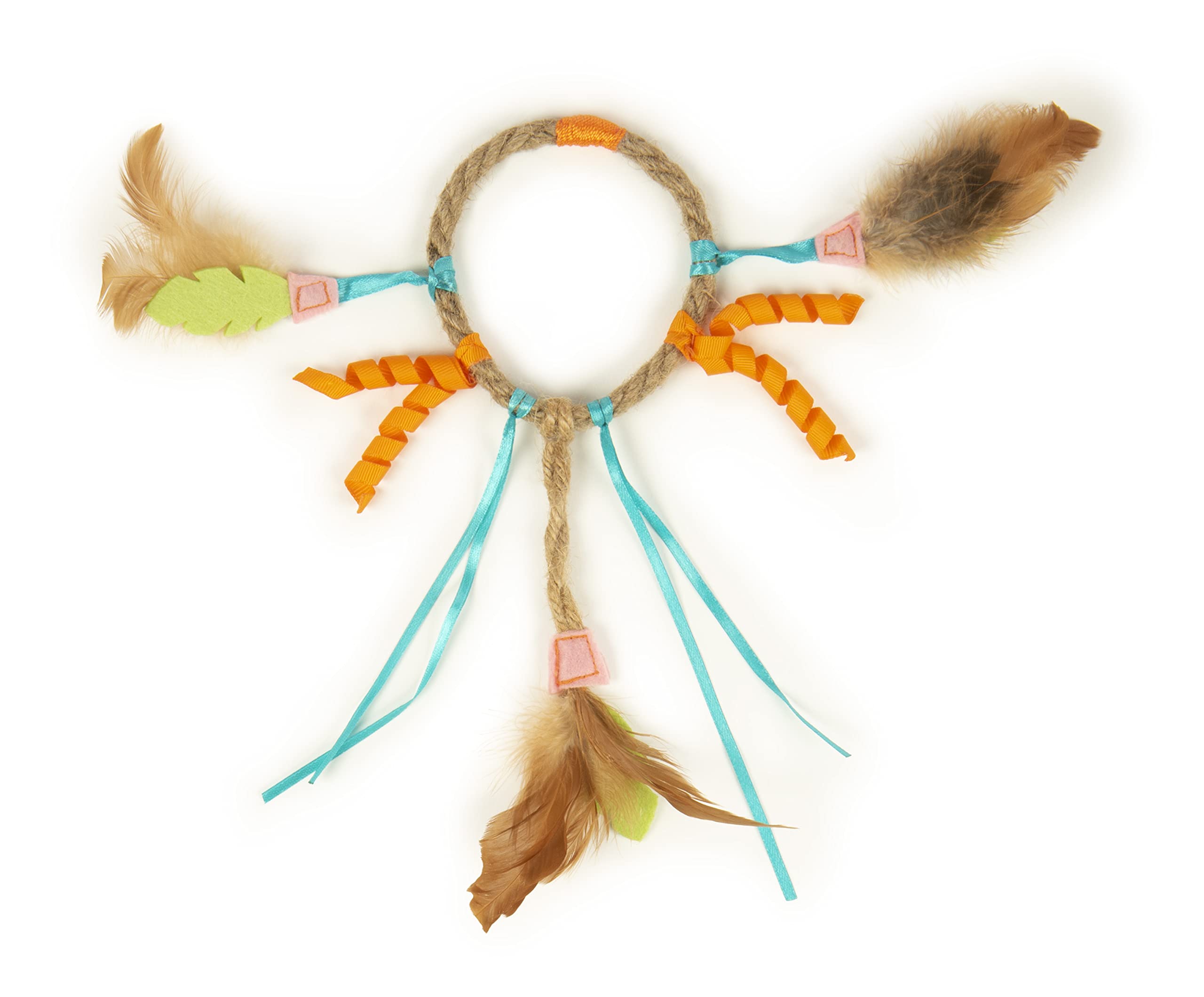 Smartykat Dream Dangler 2-In-1 Hanging Feather Cat Toy - Multi Color, One Size