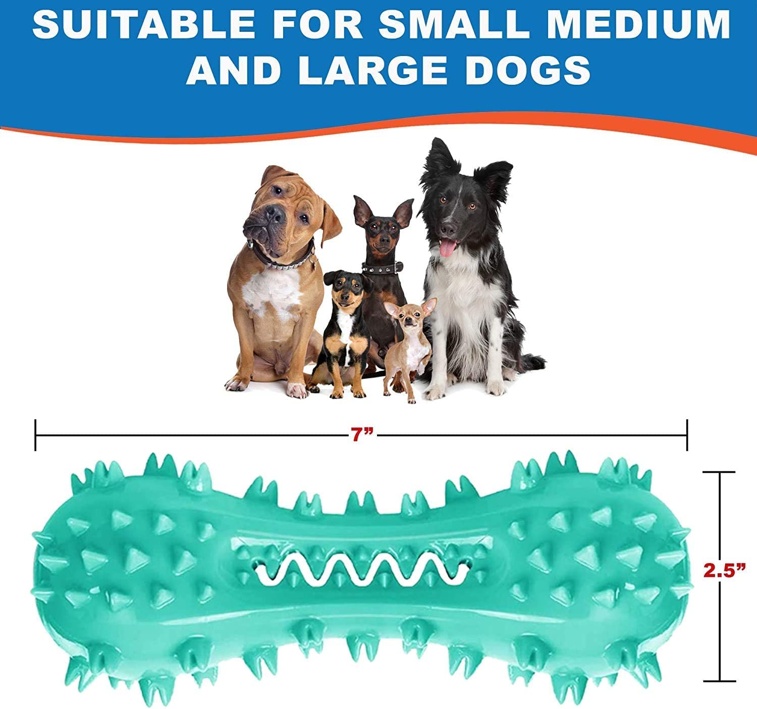 Cerisurio Toothbrush Dog Chew Toy, Stick Bone For Dog Teeth Cleaning, Tooth Brushing, Teething Chew Toys, Dental Oral Care For S