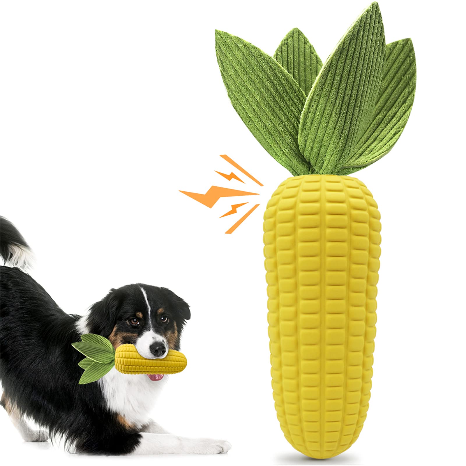 Squeaky Dog Toys for Aggressive Chewers, Indestructible Tough Dog Chew Toys for Small Medium Large Dogs, Interactive Dog Toys wi