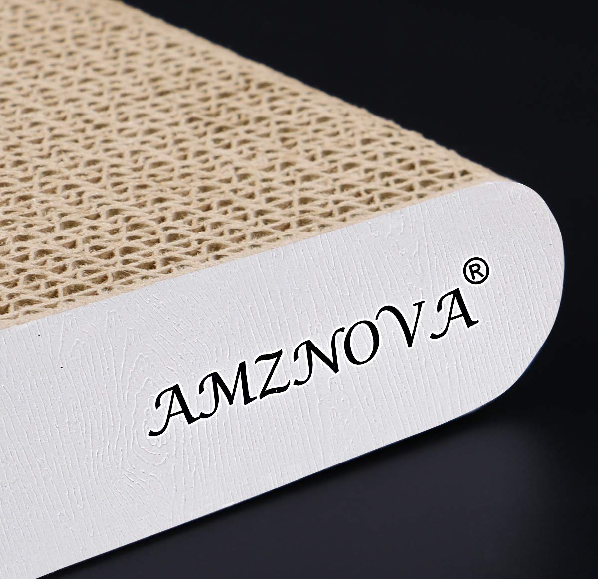 Amznova Durable Cat Scratch Pad, Recyclable, Colors Series, Narrow, Ivory