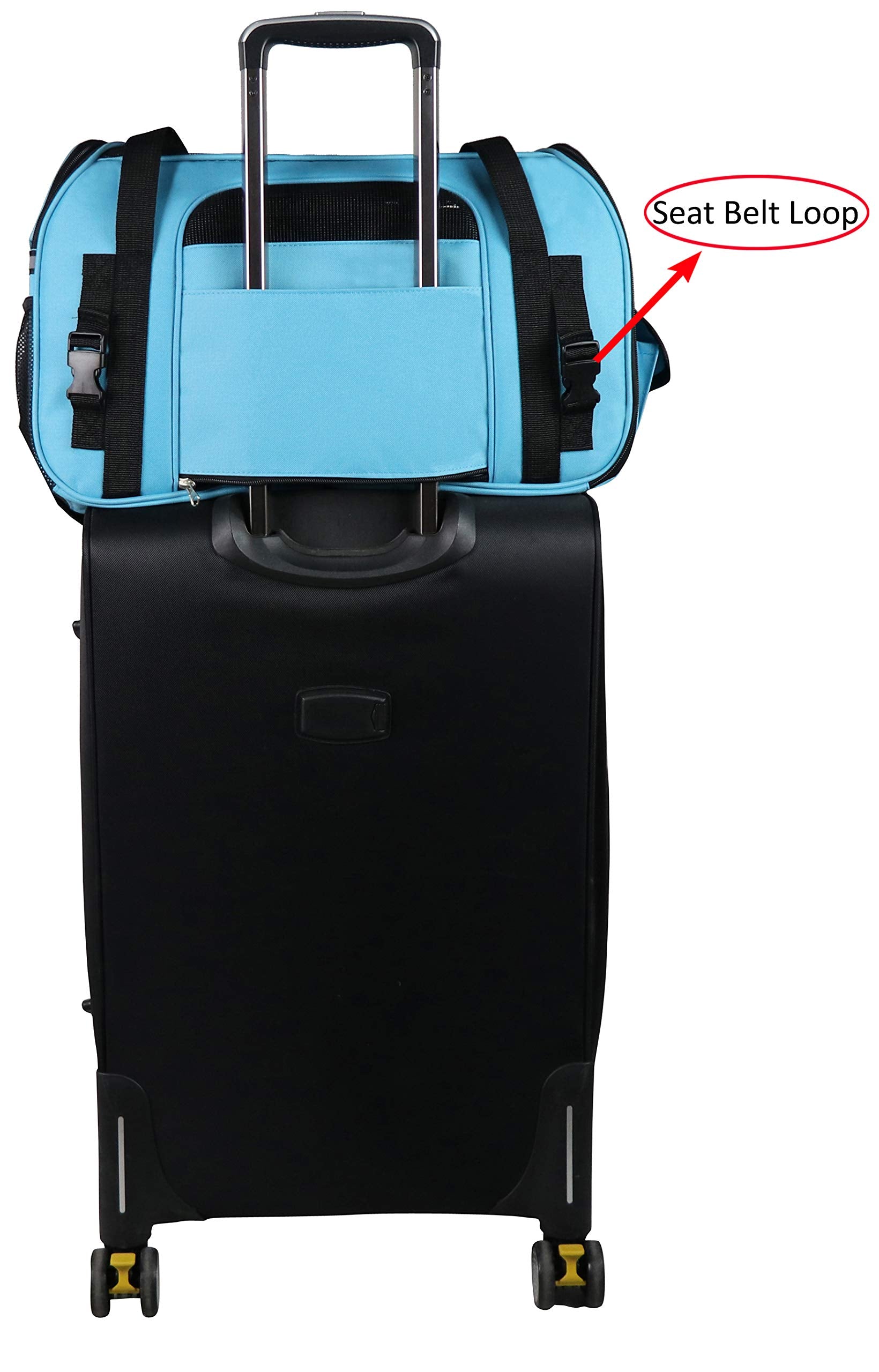 EliteField Soft Pet Carrier (3 Year Warranty, Airline Approved) Soft Sided Dog Puppy Cat Carrier Travel Bag (X-Large: 21 L x 12