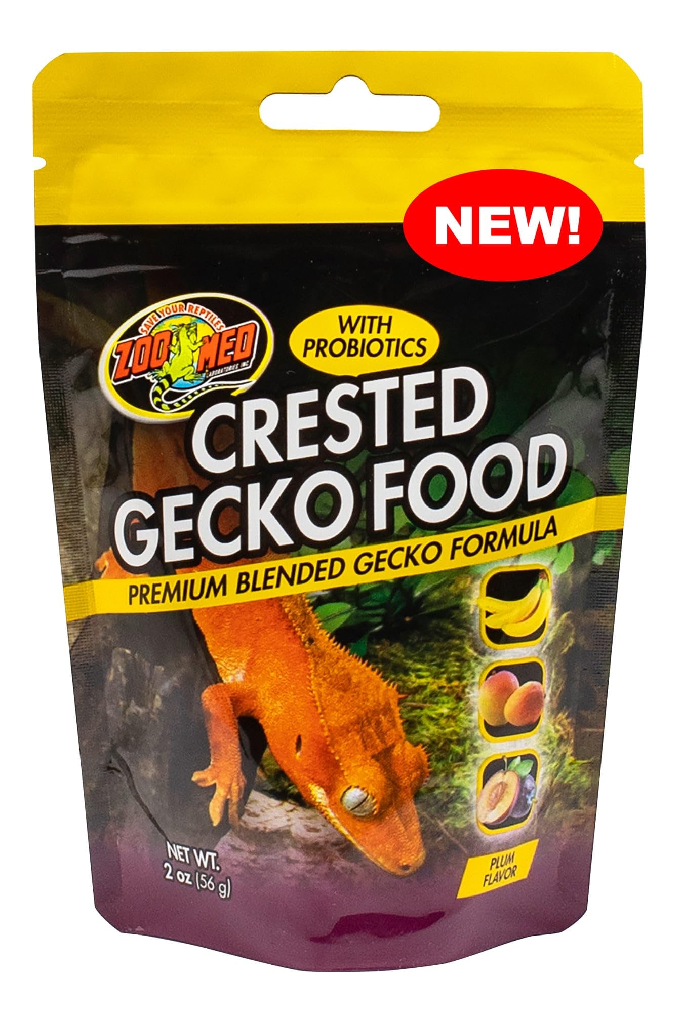 Zoo Med Crested Gecko Food Plum Flavor - 2 oz