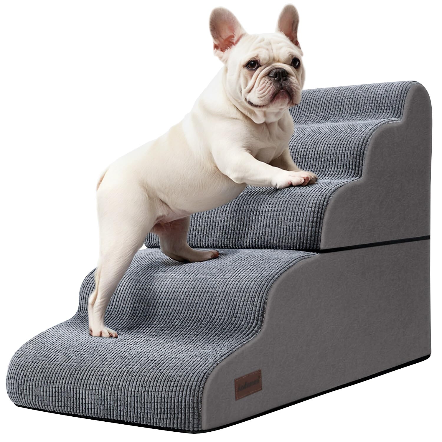 Dog Stairs and Ramp for High Bed, 5-Step Dog Steps for Small Dogs and Cats,Non-Slip Pet Stairs Suitable High Bed Climbing