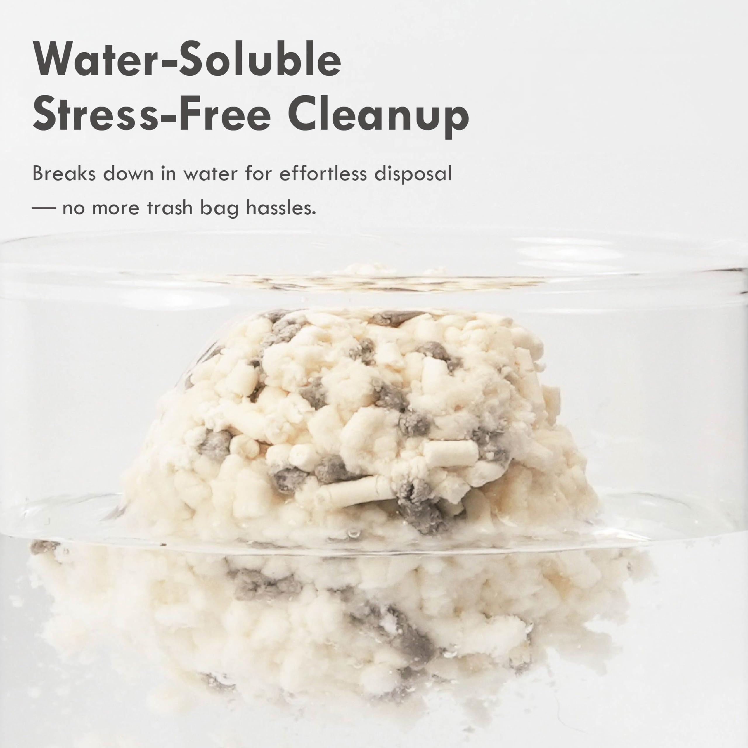 Lady N Pellet Tofu Cat Litter, Strong Clumping, Ultra Absorbent, Dust-Free, Low Tracking, Water-Soluble, Natural Ingredients, En