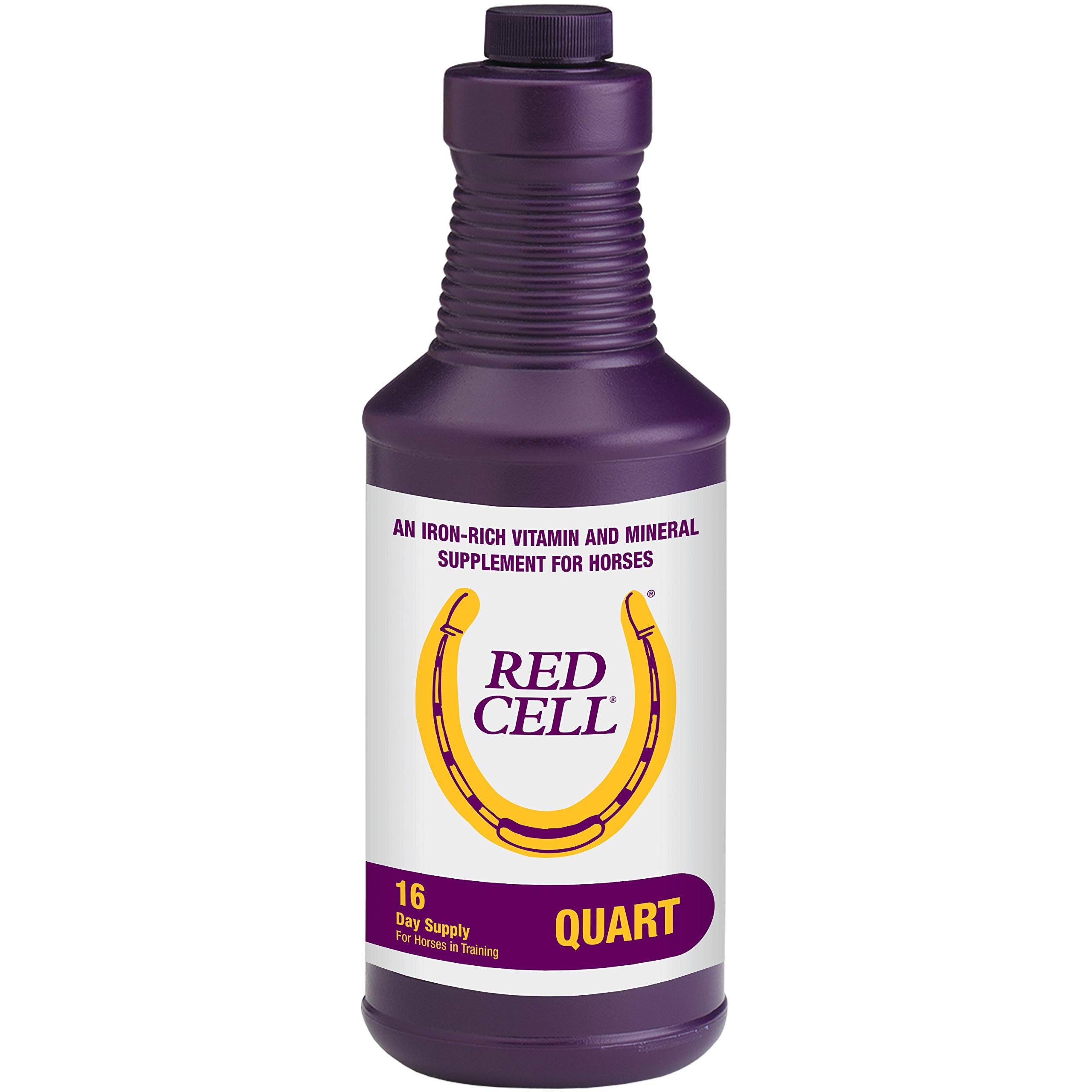 Horse Health Red Cell, Liquid Vitamin-Iron-Mineral Supplement for Horses, Helps Fill Important Nutritional Gaps in Horses Diet,