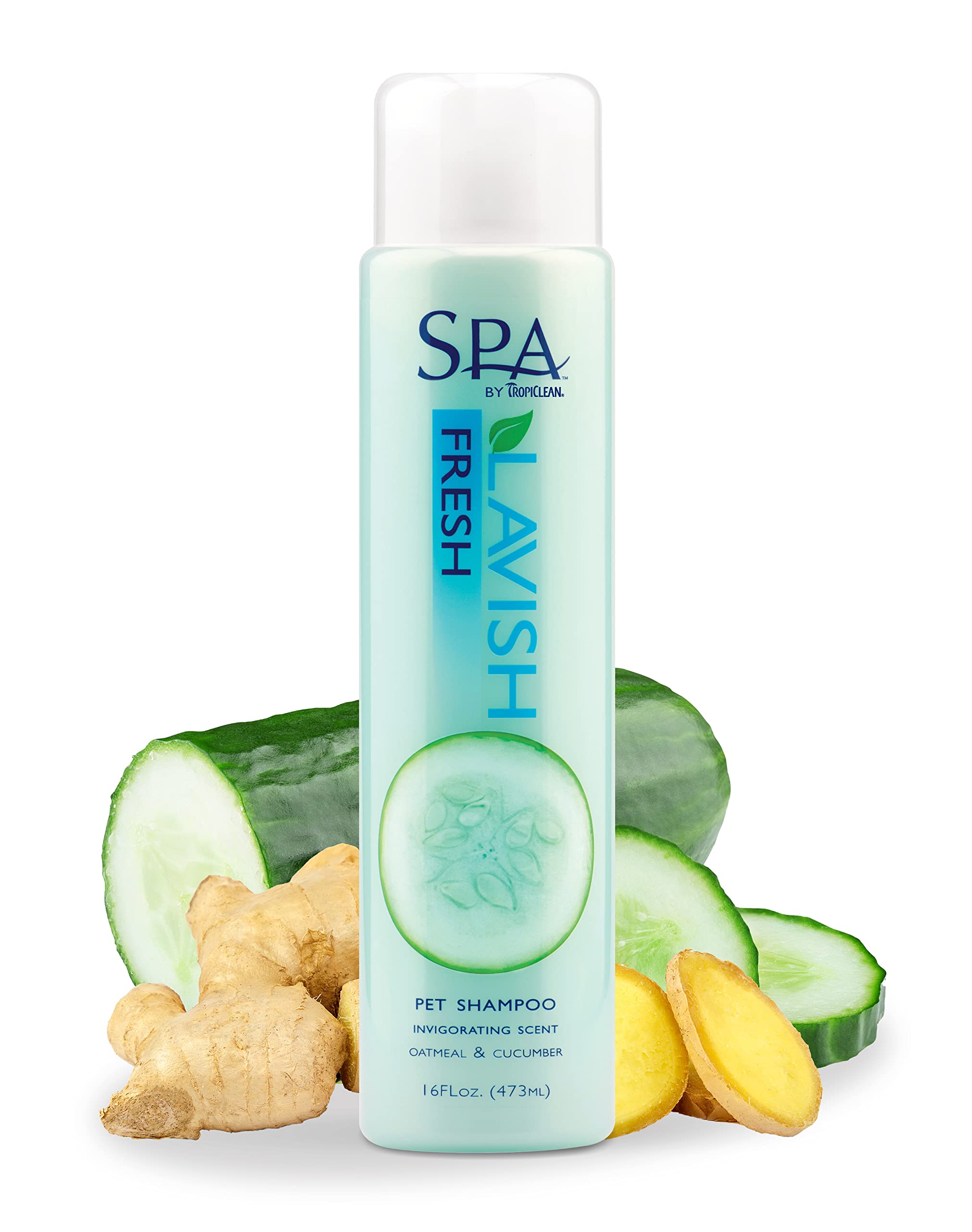 Tropiclean Spa Lavish Dog Shampoo | Fresh Scented Deodorizing Dog Shampoo | Naturally Derived Salon Grade Ingredients | Made In 