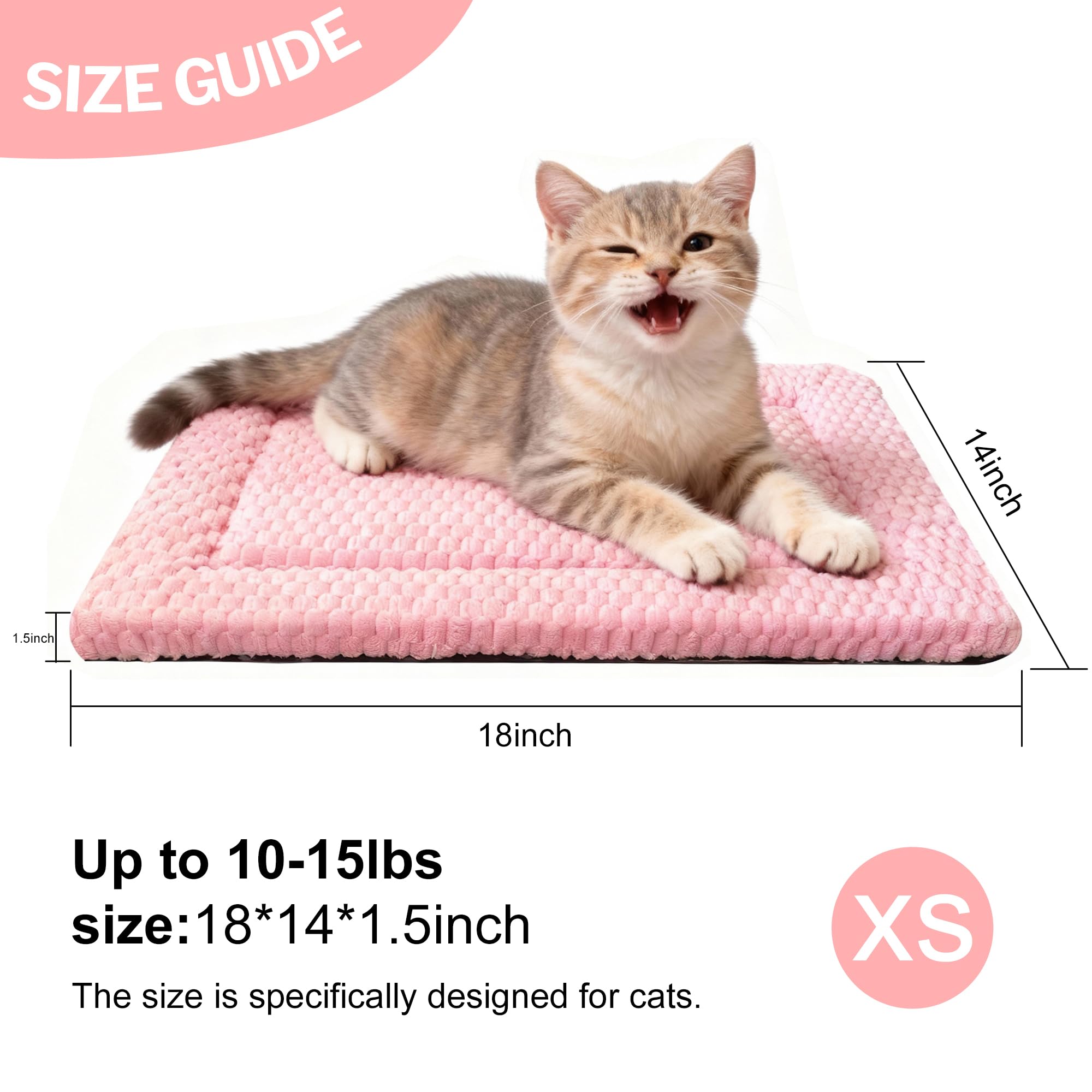 Dog Bed Mat - Soft & Comfortable Dog Kennel Pad for Crate - Durable Crate Bed & Mat for Dogs & Cats