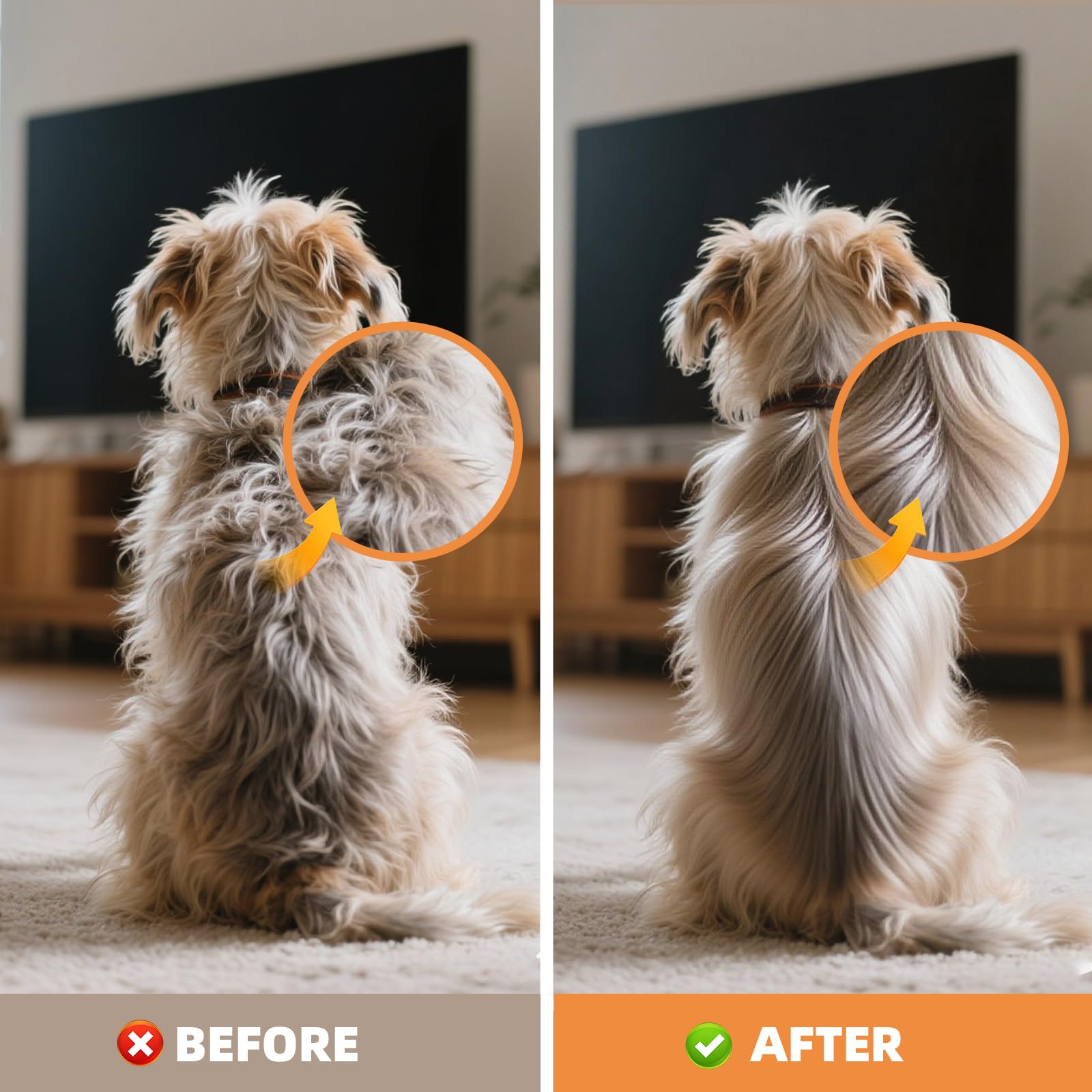 Deshedding Dog Brush, Ergonomic Pets Groomer For Matted Hair,Dog Grooming Supplies,Dog Brush For Shedding,Loose Hair, Grooming D