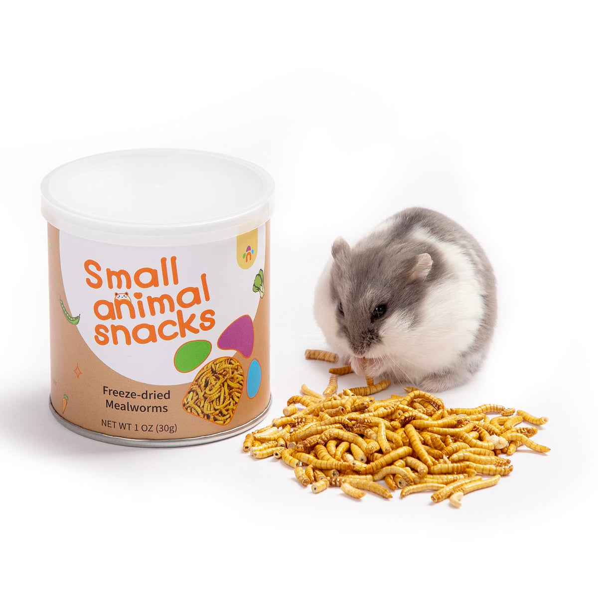 Niteangel Small Animal Snack & Treats Toy - Small Critter Natural Treat For Dwarf Syrian Robo Hamsters Gerbils Mice Lemmings Sugar Glider Hedgehogs Chickens Birds Or Other Small-Sized Pets