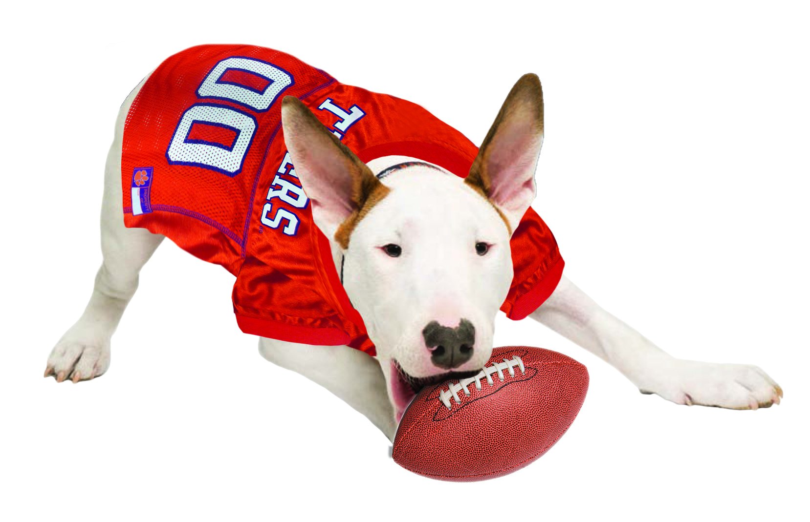 Pets First NCAA College Clemson Tigers Mesh Jersey for DOGS & CATS, XX-Large. Licensed Dog Jersey with your Favorite Football/Ba