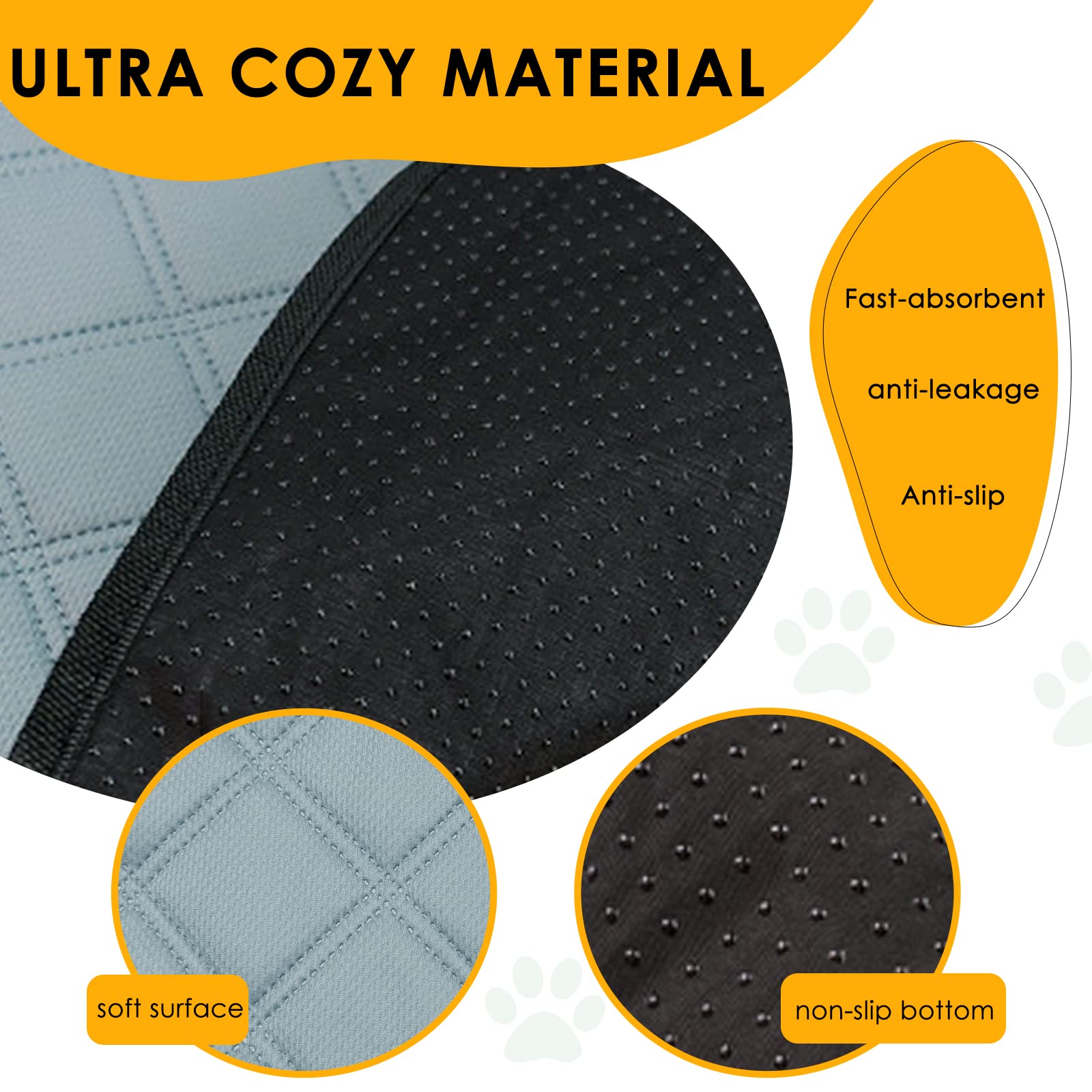 Mooydee 4 Pack Guinea Pig Cage Liners For C&C 2X1 Habitat Washable Guinea Pig Bedding Super Absorbent | Waterproof | Non Slip| R