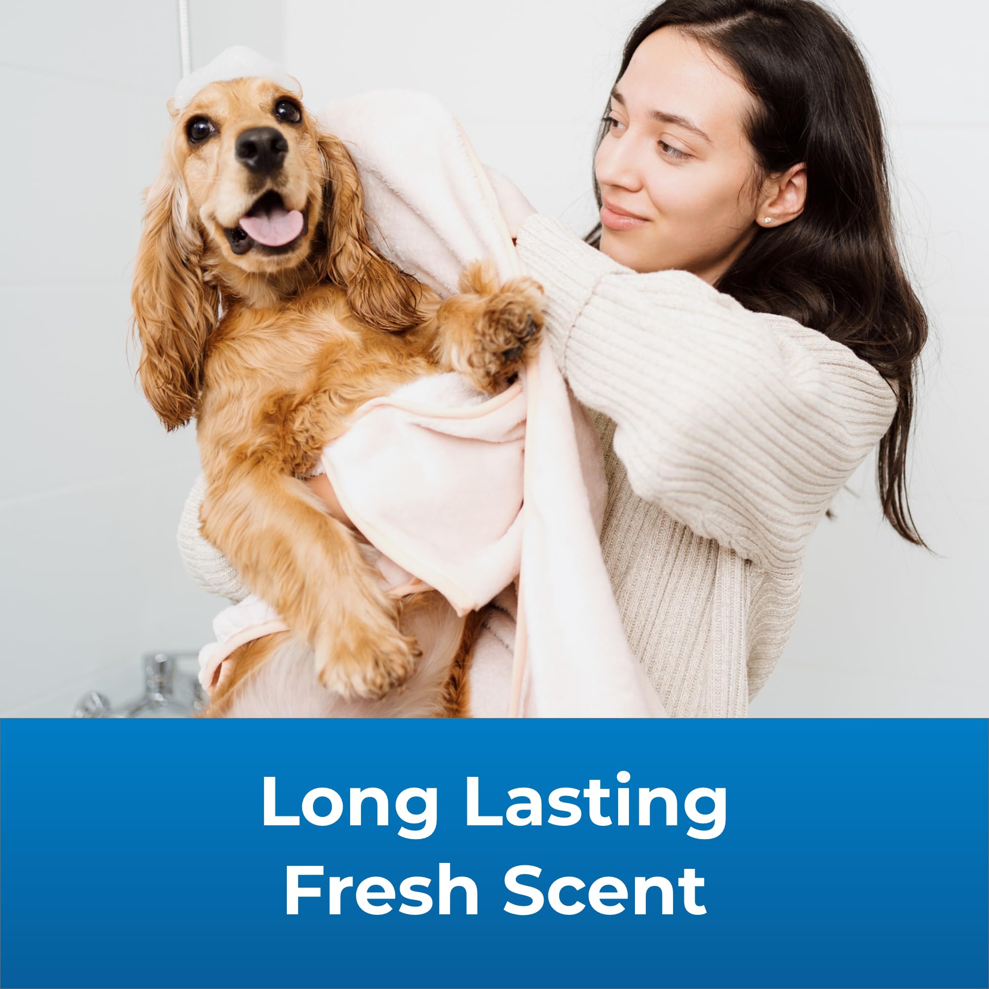 Pet-Ag Fresh n Clean Scented Shampoo, Classic Fresh Scent (18 oz) + Fresh n Clean Scented Creme Rinse Conditioner, Classic Fresh