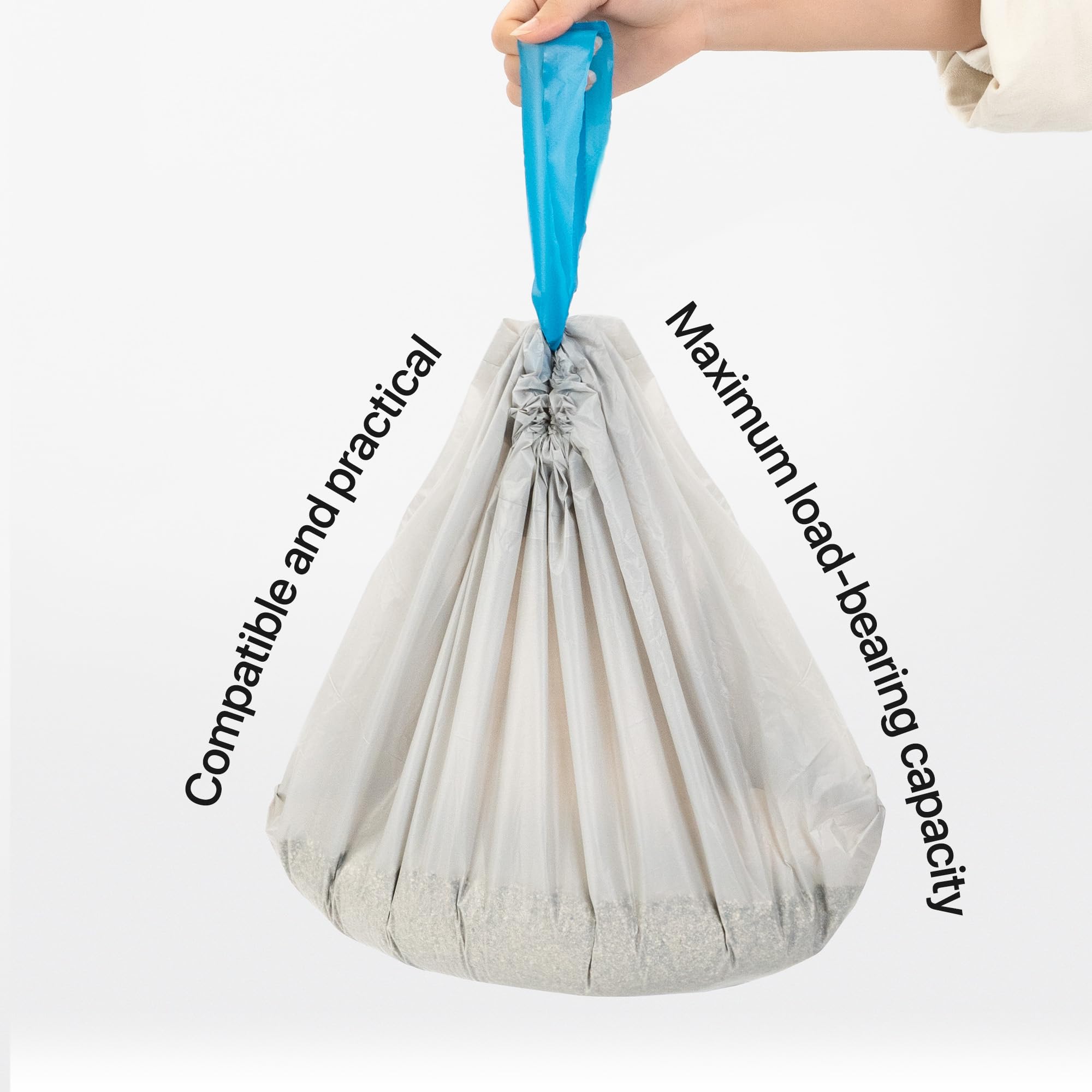 Neakasa Replaced Waste Bags-2 Rolls, Cat Litter Waste Receptacles Bags For M1 Open-Top Self-Cleaning Cat Litter Box