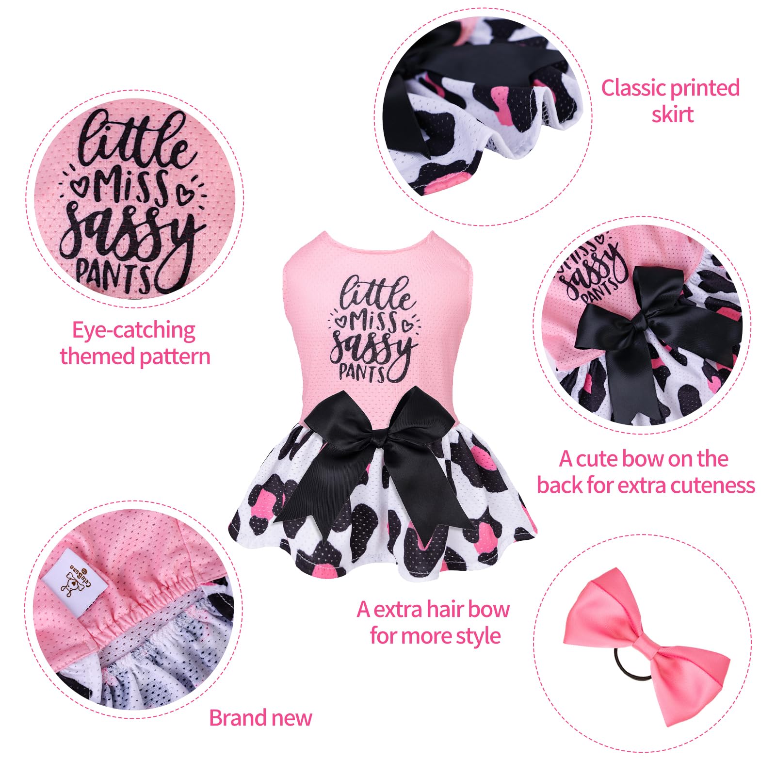 Cutebone Dog Mesh Dress Puppy Sundress Pet Outfit Summer Fashion For Small Dogs Girl Cat Clothes Bf30Xs-D