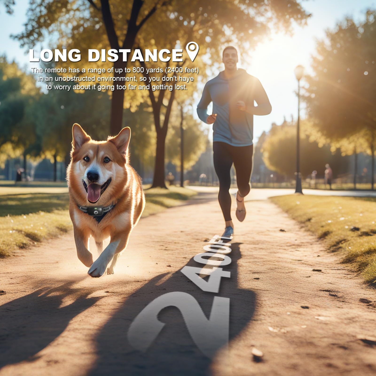 Heaflex Dog Shock Collar Featuring A Touch Screen, E-Collar With Security Lock And 3 Training Modes, Rechargeable, Waterproof Do