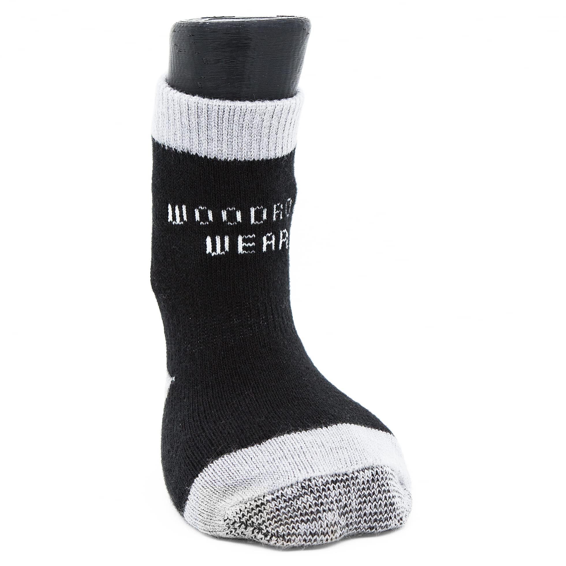 Woodrow Wear, Power Paws Advanced Dog Socks, Black Grey, XXL, Fits 130-180 pounds