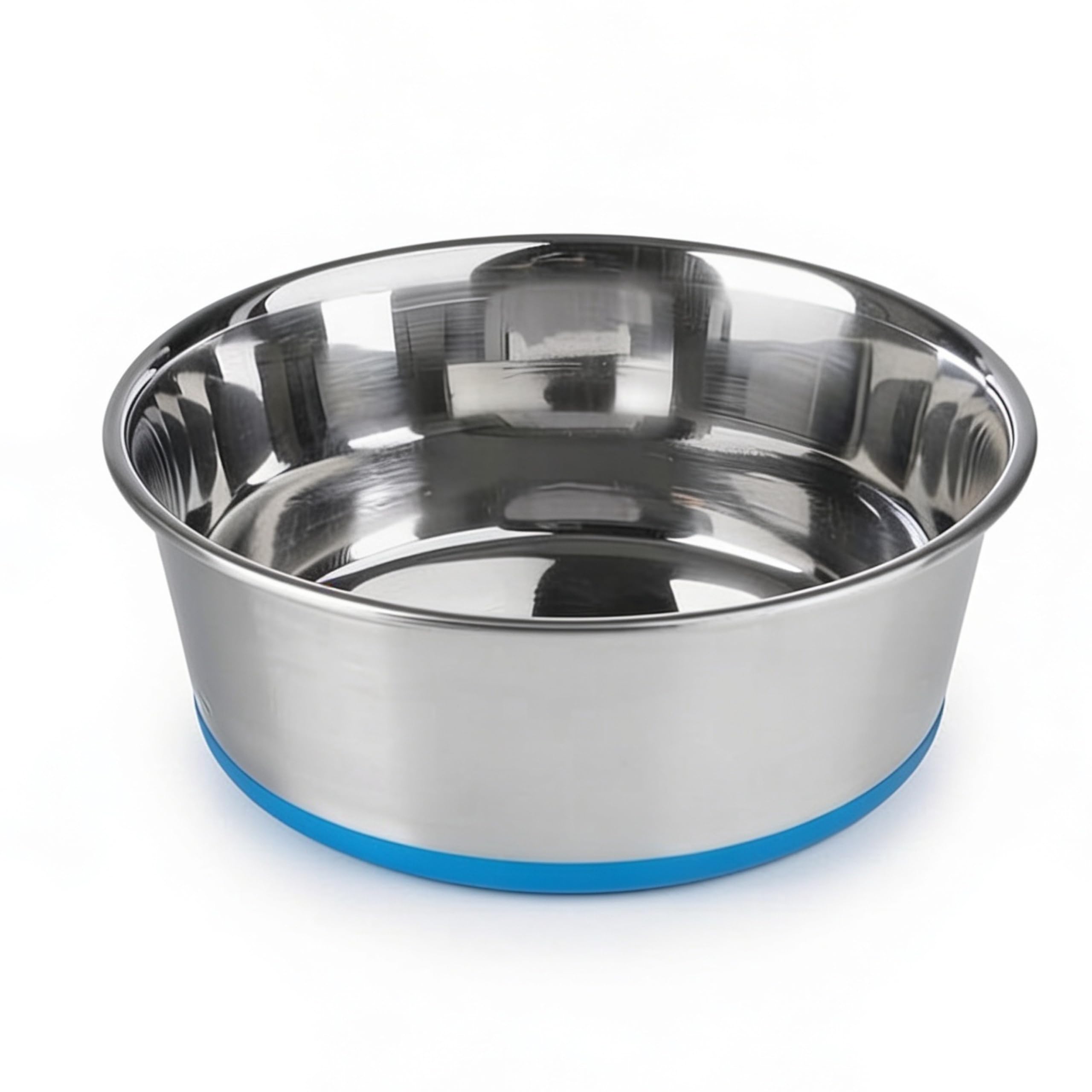 Royale Dog Pet Heavy Dog Bowl (Red) Export Quality With 100% Silicon Bonded Rubber Base Stainless Steel Dog Food Bowl Feeder Bow