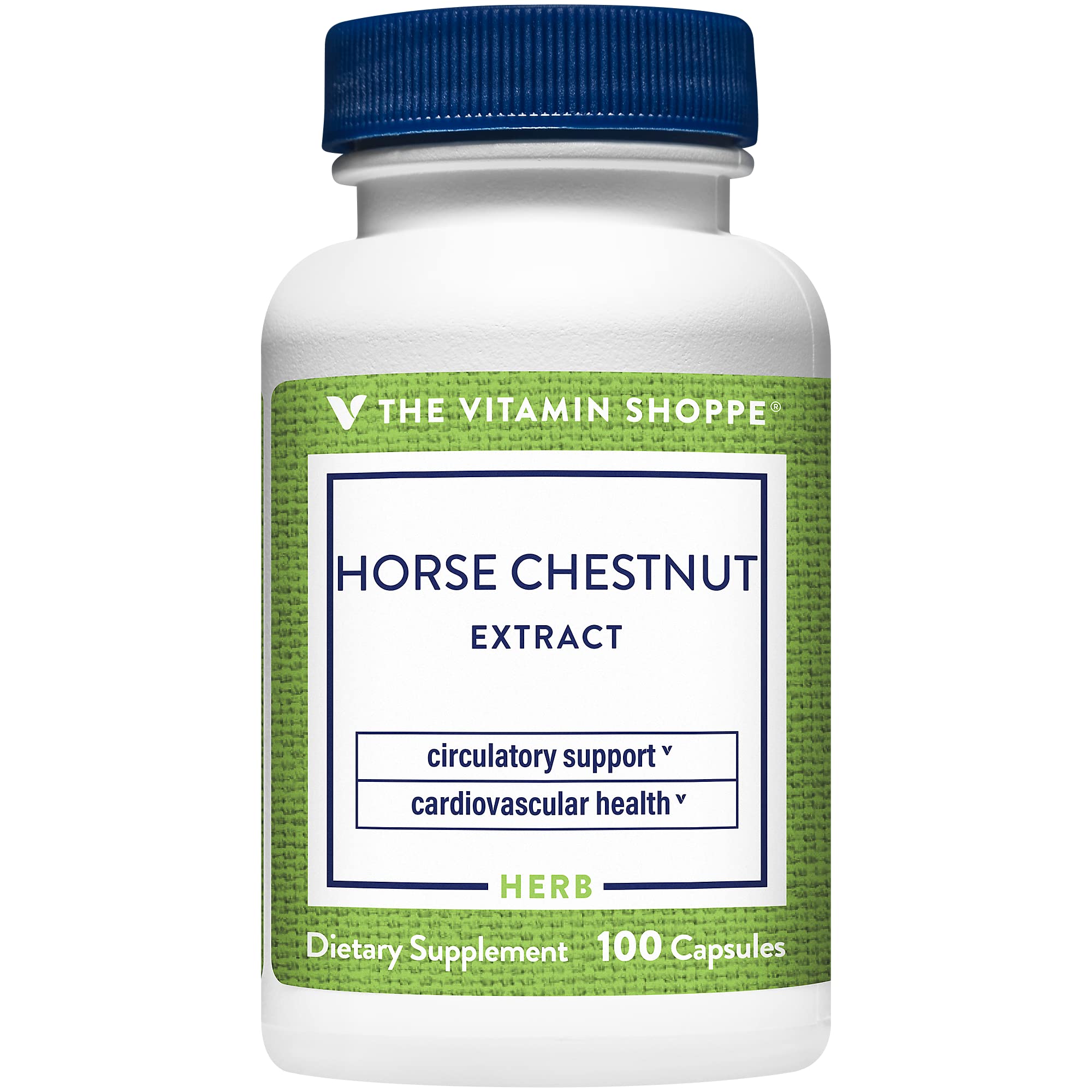 Horse Chestnut Extract 260mg - Herbal Supplement with 22% Aescin, Supports Vein & Vascular Health (100 Capsules) by The Vitamin 