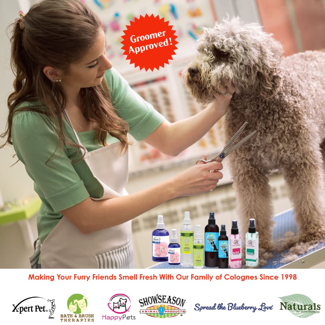 Showseason Bath & Brush Therapies Butterfly Kisses Pet Cologne 12.5 Oz For Dogs | Long-Lasting Odor Eliminator | Paraben-Free |