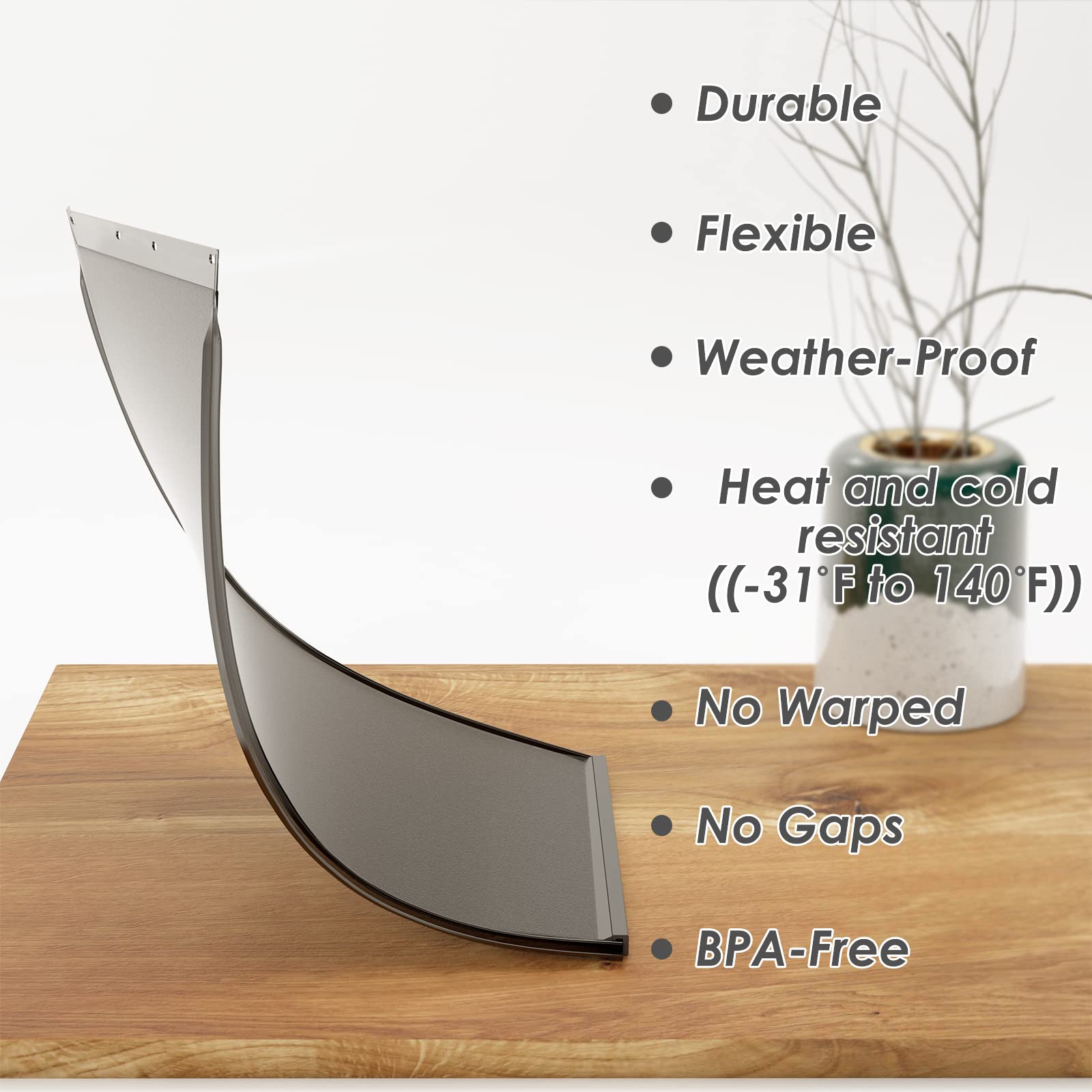 Dog Door Replacement Flaps With Screw, Medium Pet Door Replacement Flap Compatible With Petsafe Freedom Pac11-11038, Weather-Proof & No Warped For Medium Dogs, Cat Doggie Flaps,12 7/8'' ?8 1/8''