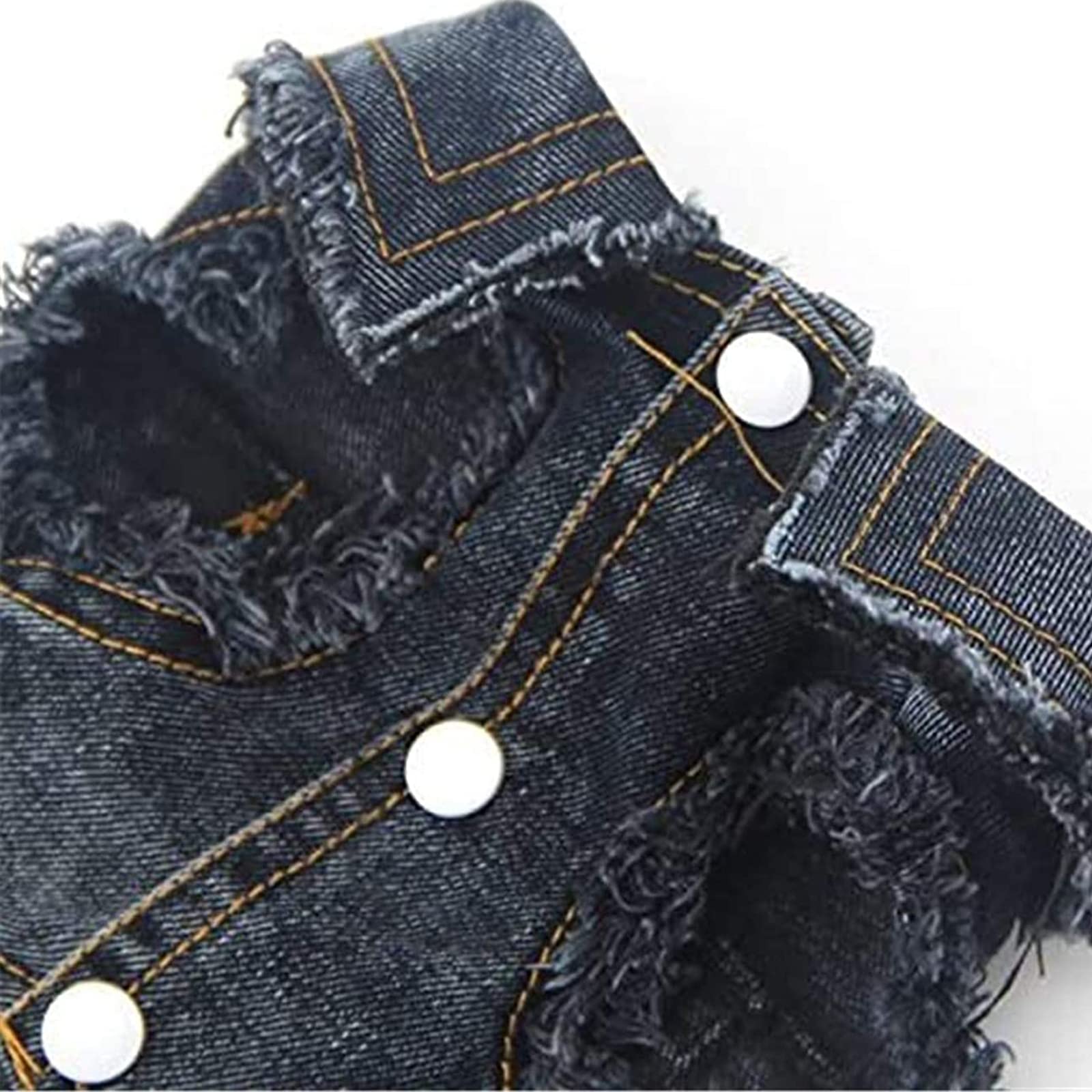 Doggyzstyle Pet Vests Dog Denim Jacket Hoodies Puppy Jacket For Small Medium Dogs (Xs, Black Print)