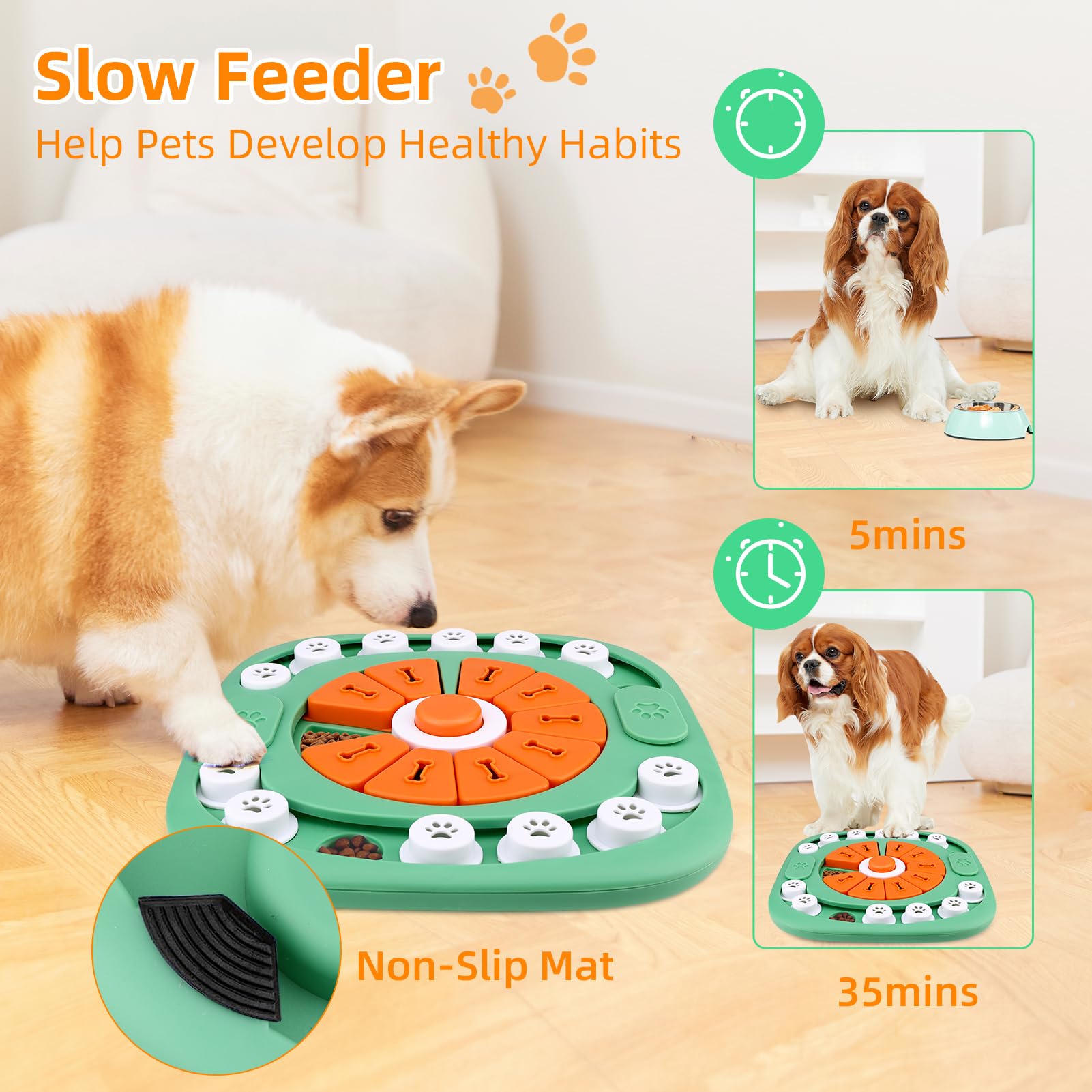 AVOAR Dog Toys for Boredom and Stimulating, Mentally Stimulating Toys, Dog Puzzle Toys for Large Dogs, Dog Puzzles for Smart Dog