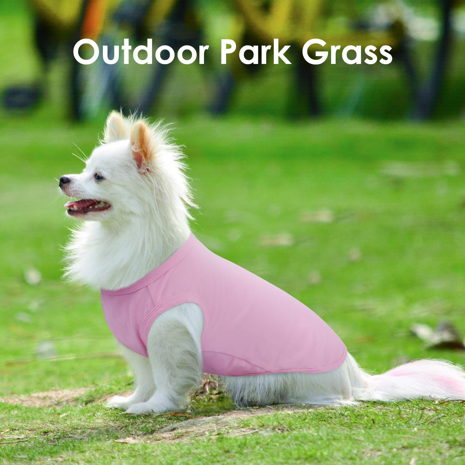 3 Pack Pink Striped Dog T Shirt For Small Dogs,Medium Sleeveless Dachshund Tee For Rainy Weather,Keep Body Heat After Runing,Lig