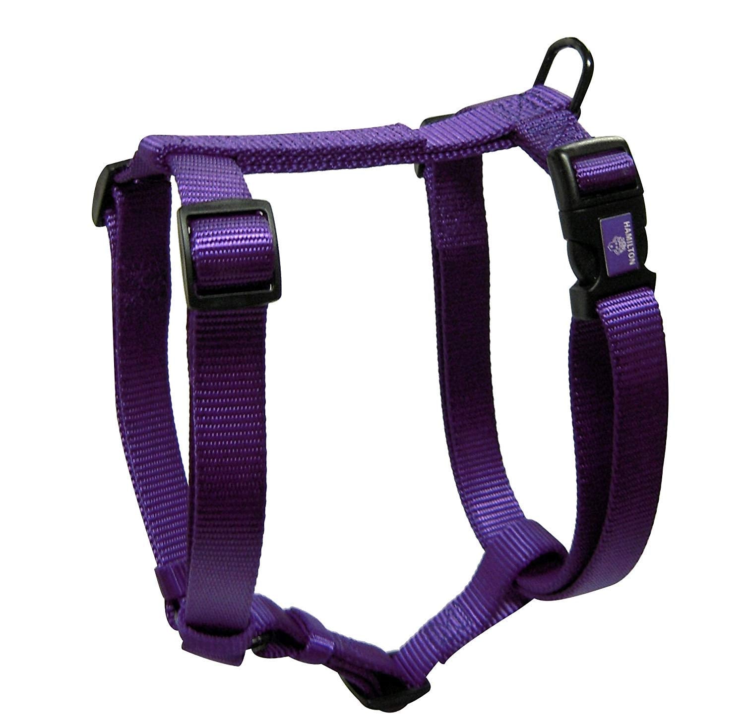 Hamilton Adjustable Comfort Nylon Dog Harness, Purple, 1'' x 30-40''