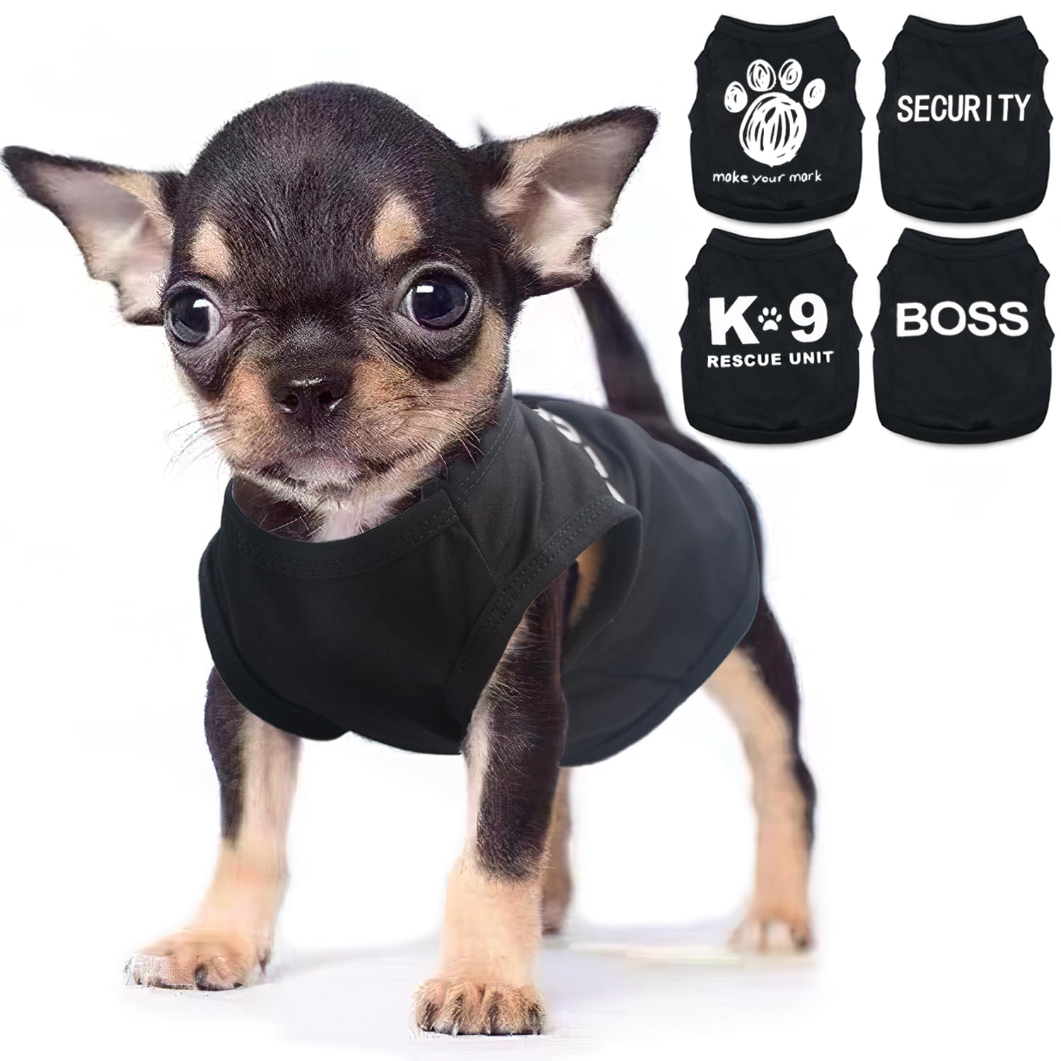 4 Pieces Pet Clothes Dog Shirts For Small Dogs Boy Male Clothes Funny Pattern Breathable Lightweight Soft Cool Puppy Shirt Cat A