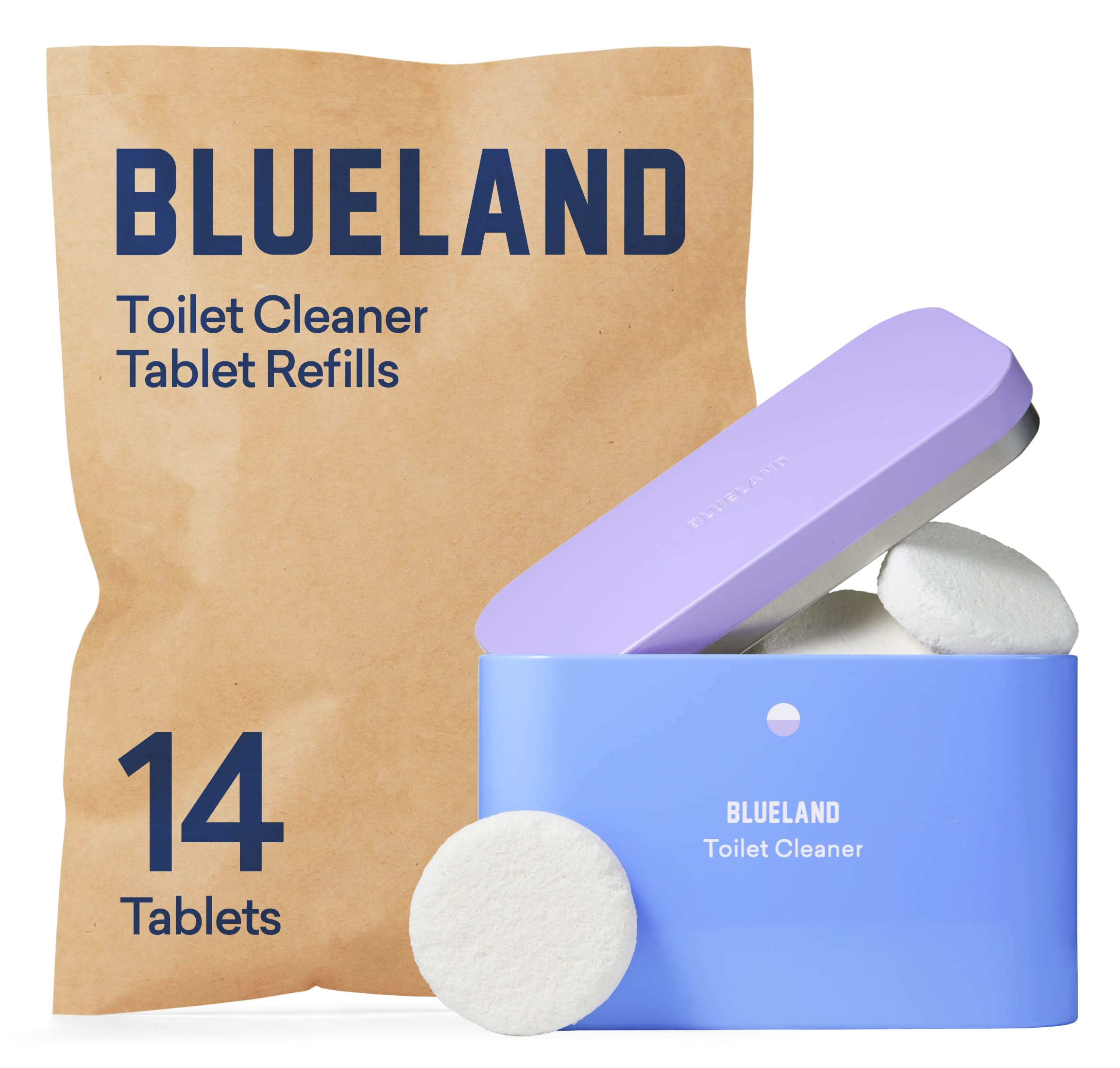Blueland Toilet Bowl Cleaner Starter Set - Eco Friendly Products  Cleaning Supplies - No Harsh Chemicals, Plant-Based - Lemon Ce