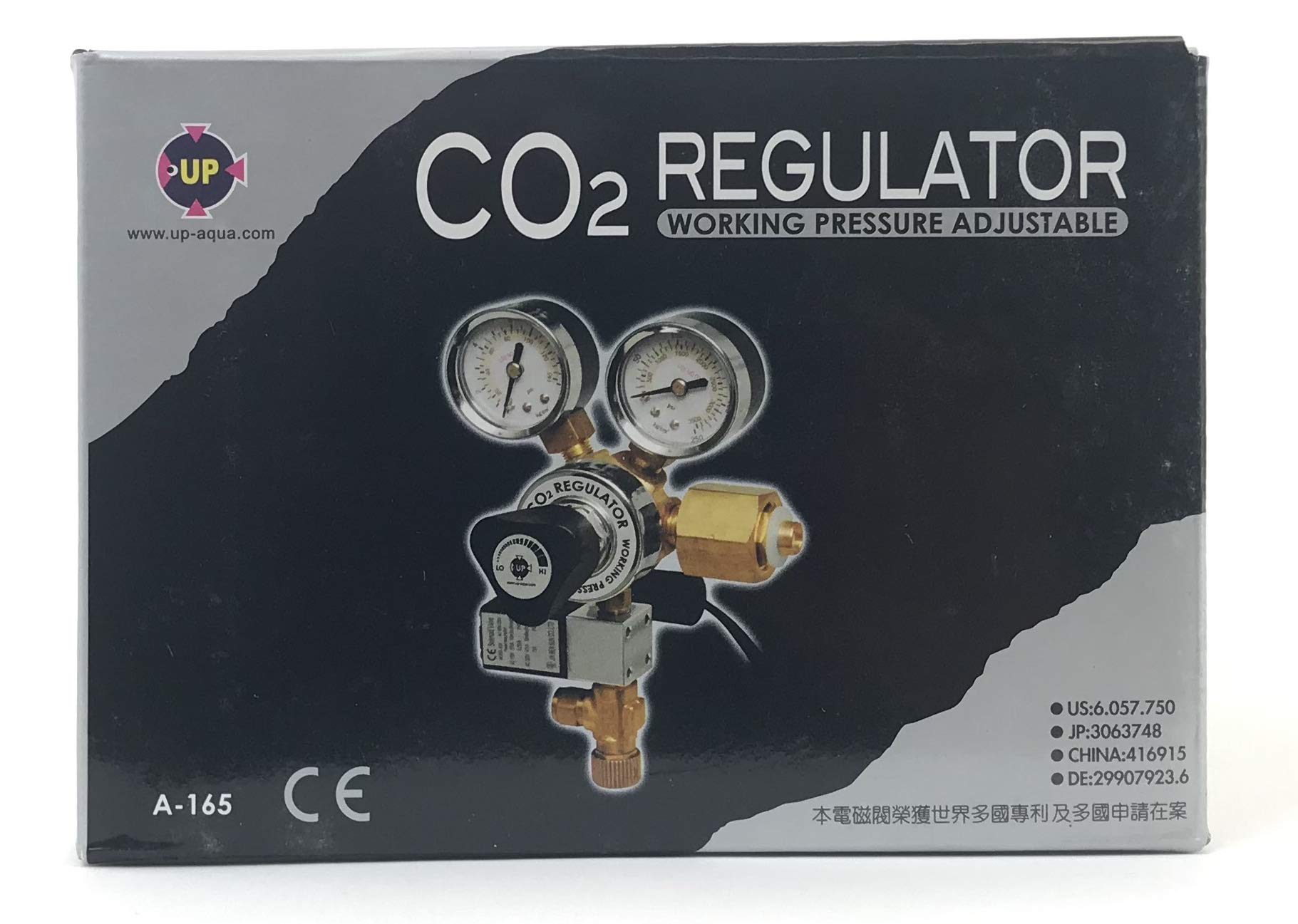 U.P. Aqua CO2 Regulator for Aquarium - Model UA-165, Brass Material, Efficient CO2 Control
