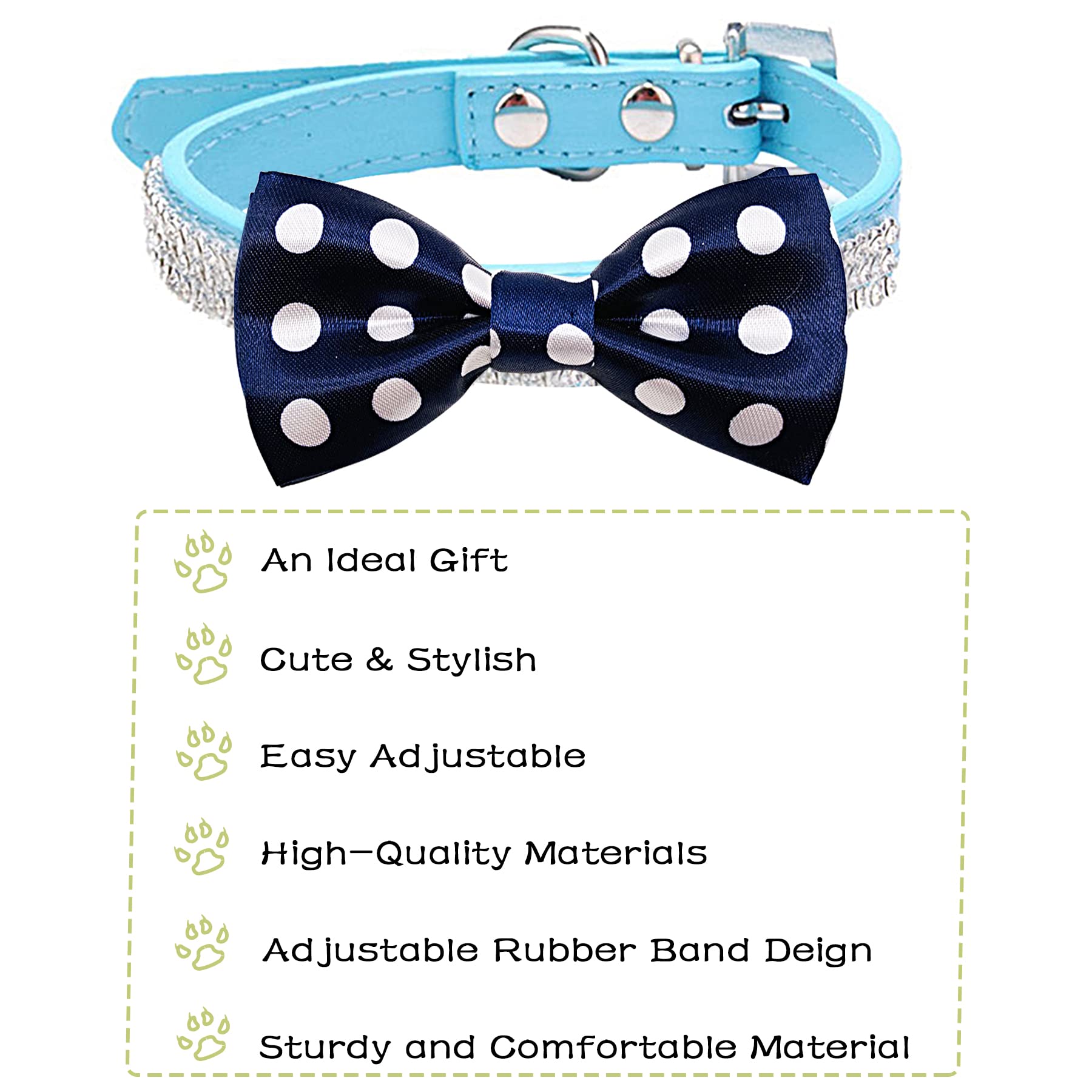 Pet Show Pet Small Dogs Collar Embellishment Attachment Bow Ties Puppies Cats Collar Charms Accessories Slides Bowties For Birthday Wedding Parties Assorted A Style Pack Of 5