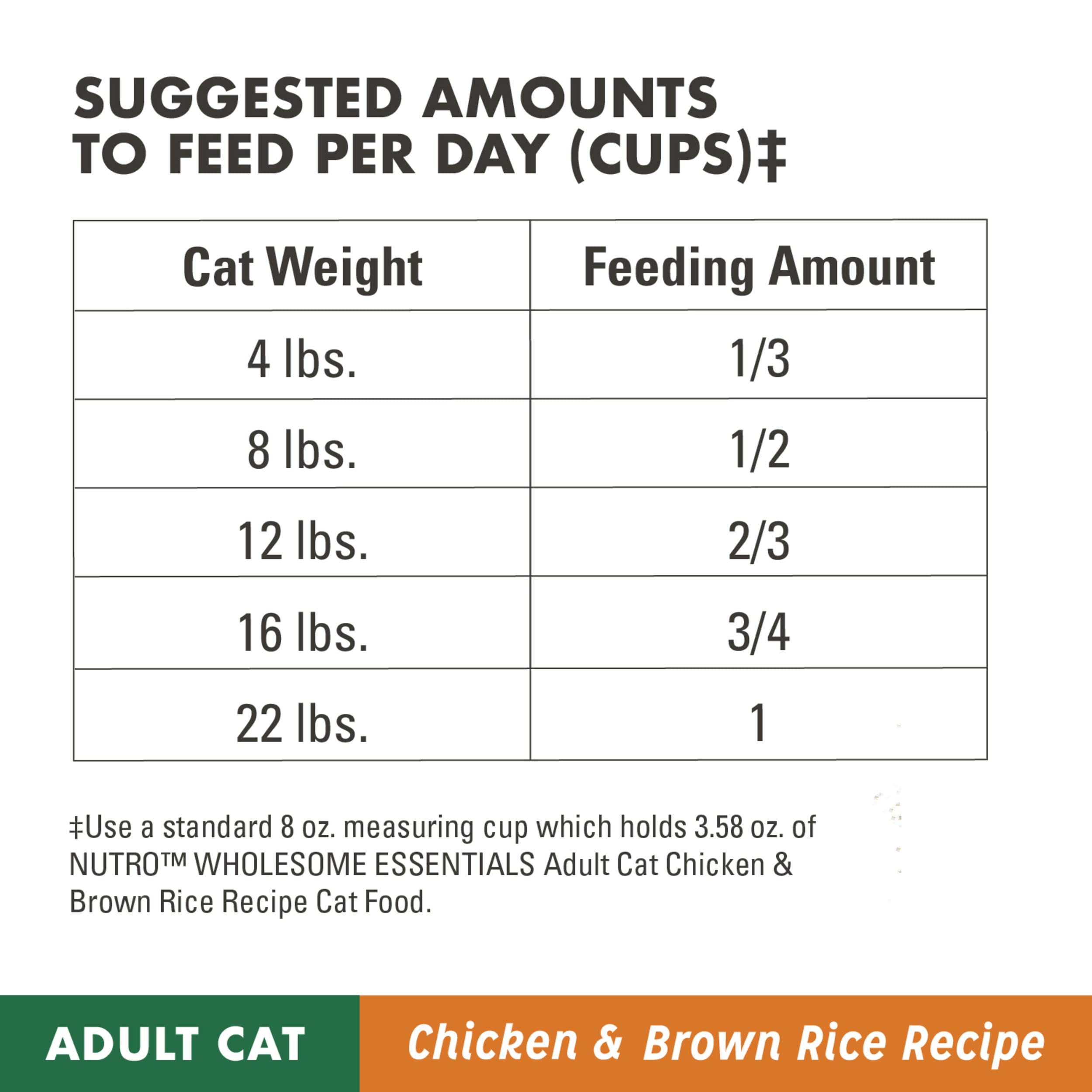 Nutro Wholesome Essentials Adult Dry Cat Food, Chicken & Brown Rice Recipe, 5 lb. Bag