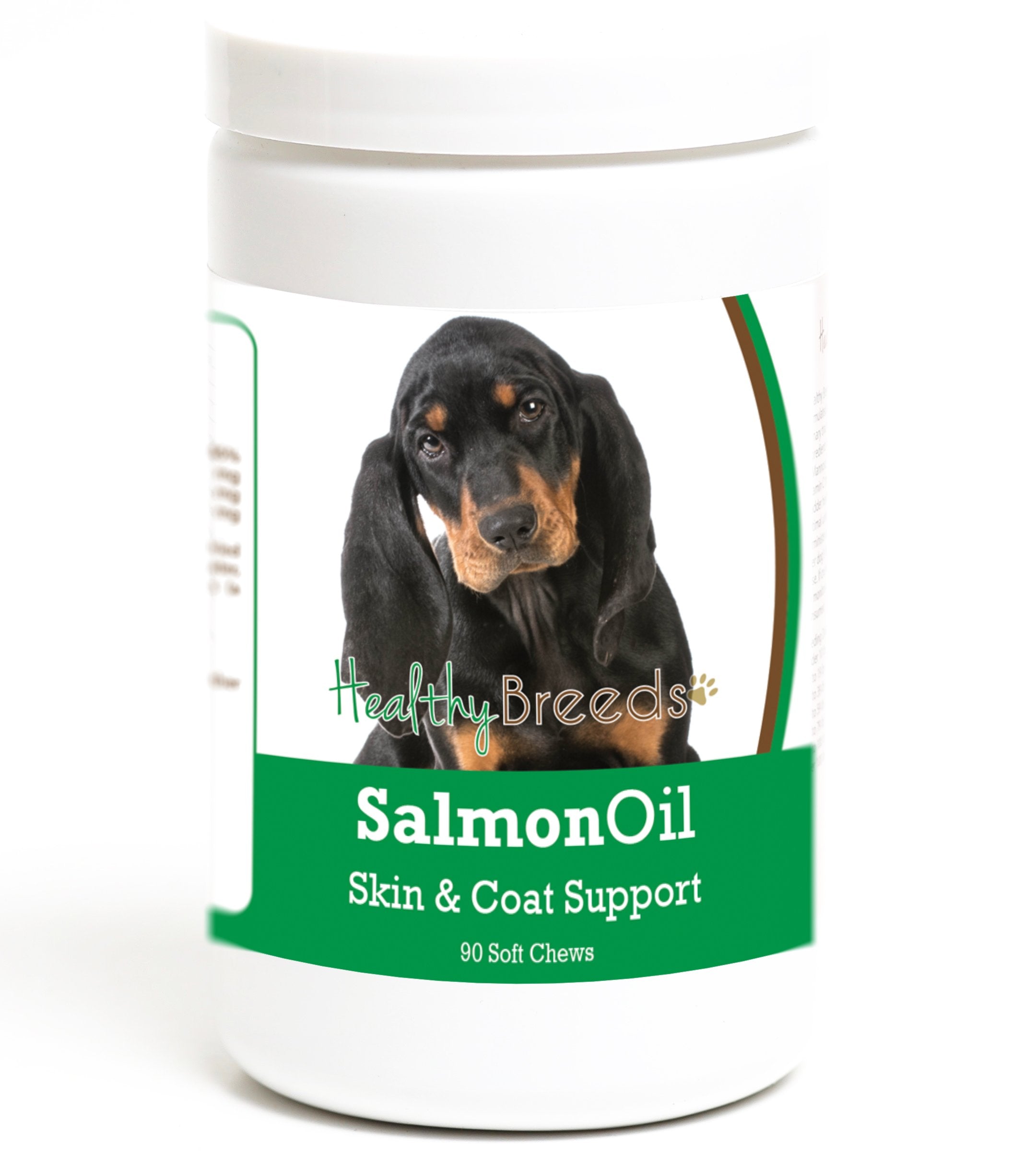 Healthy Breeds Black and Tan Coonhound Salmon Oil Soft Chews 90 Count