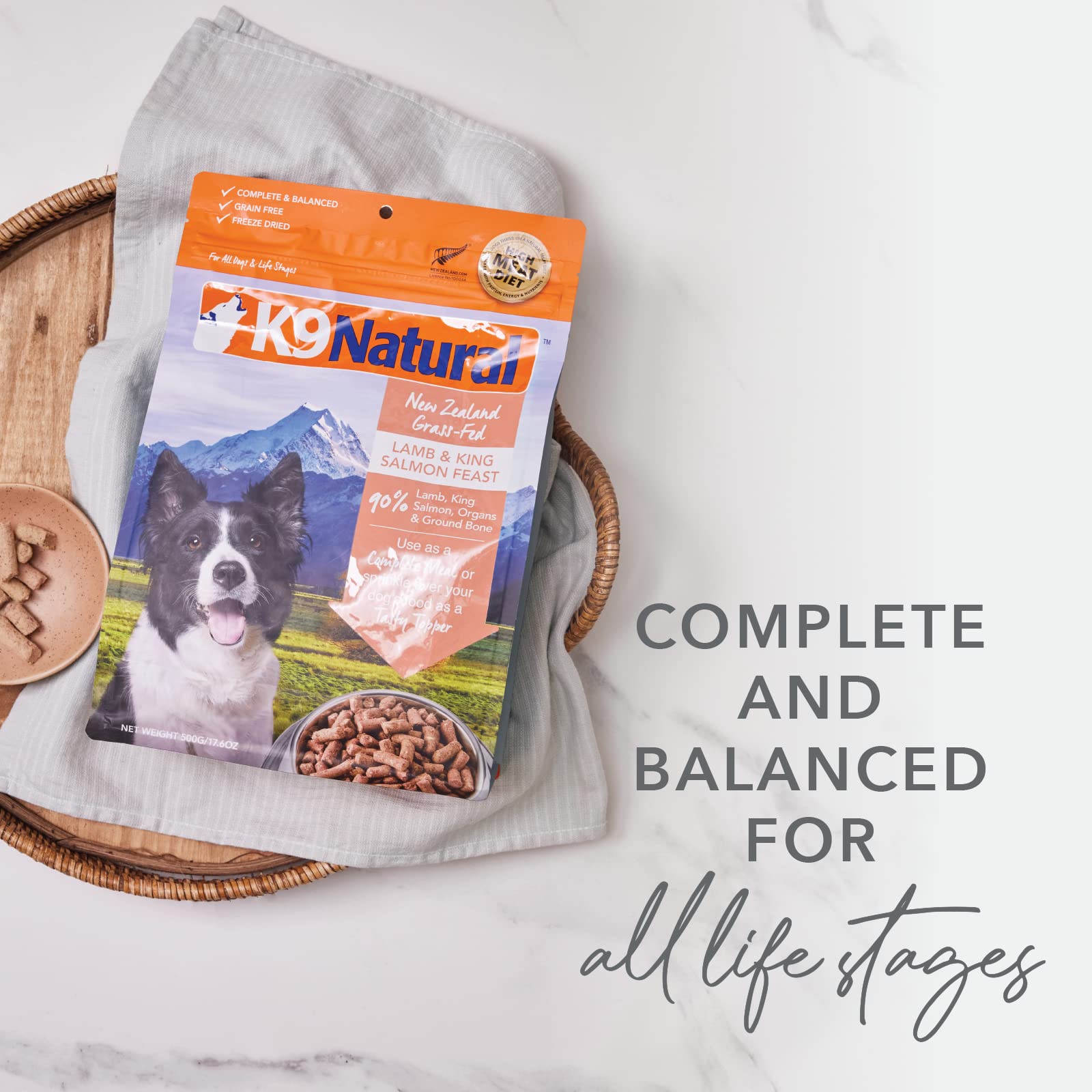 K9 Natural Canine Natural Freeze Dried Pet Food, 1.1-Pound, Lamb